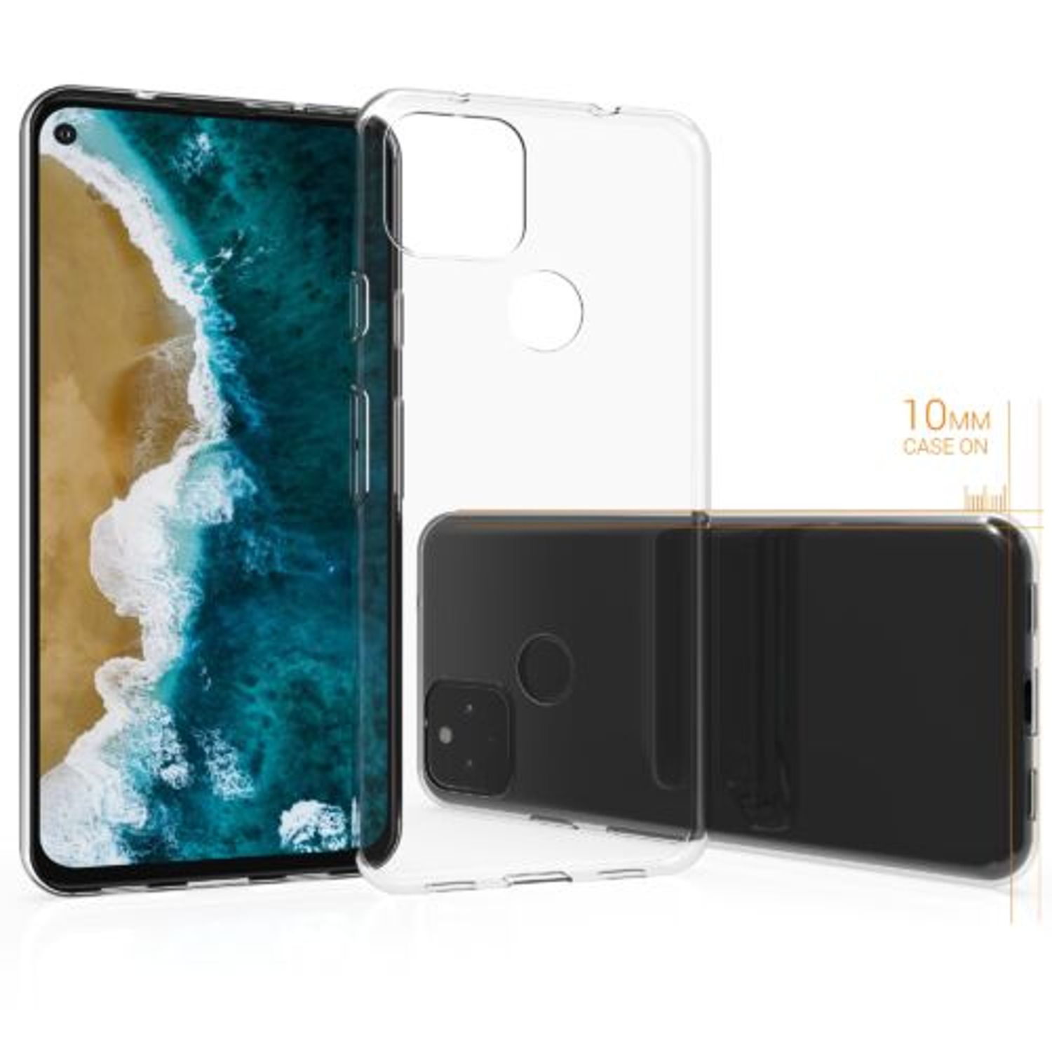 Husa pentru Google Pixel 5a, Silicon, Transparent, 55628.03 fotografia produsului View 5 L