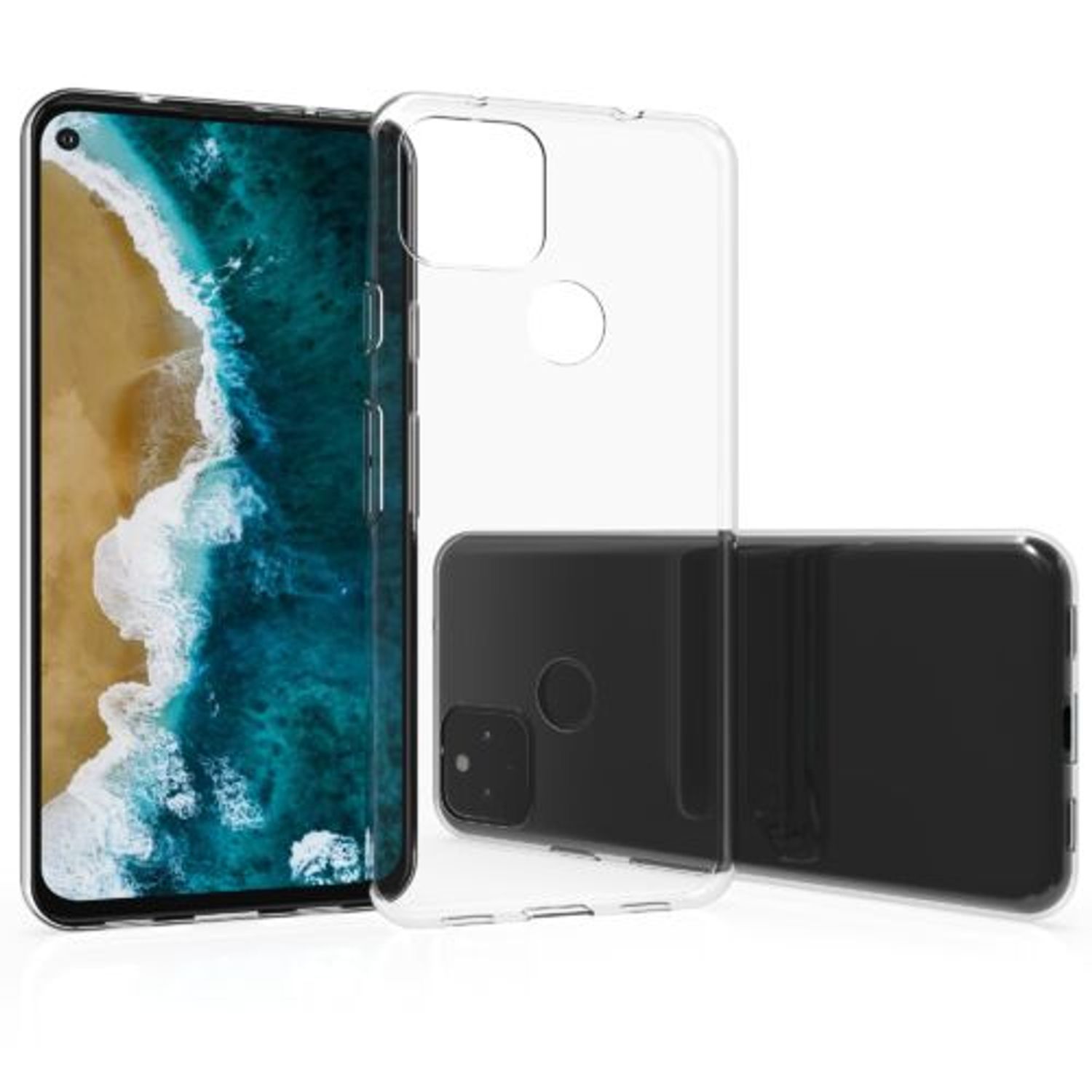Husa pentru Google Pixel 5a, Silicon, Transparent, 55628.03 fotografia produsului View 8 L