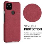 Husa pentru Google Pixel 5a, Textil, Rosu, 54994.76 fotografia produsului View 5 S