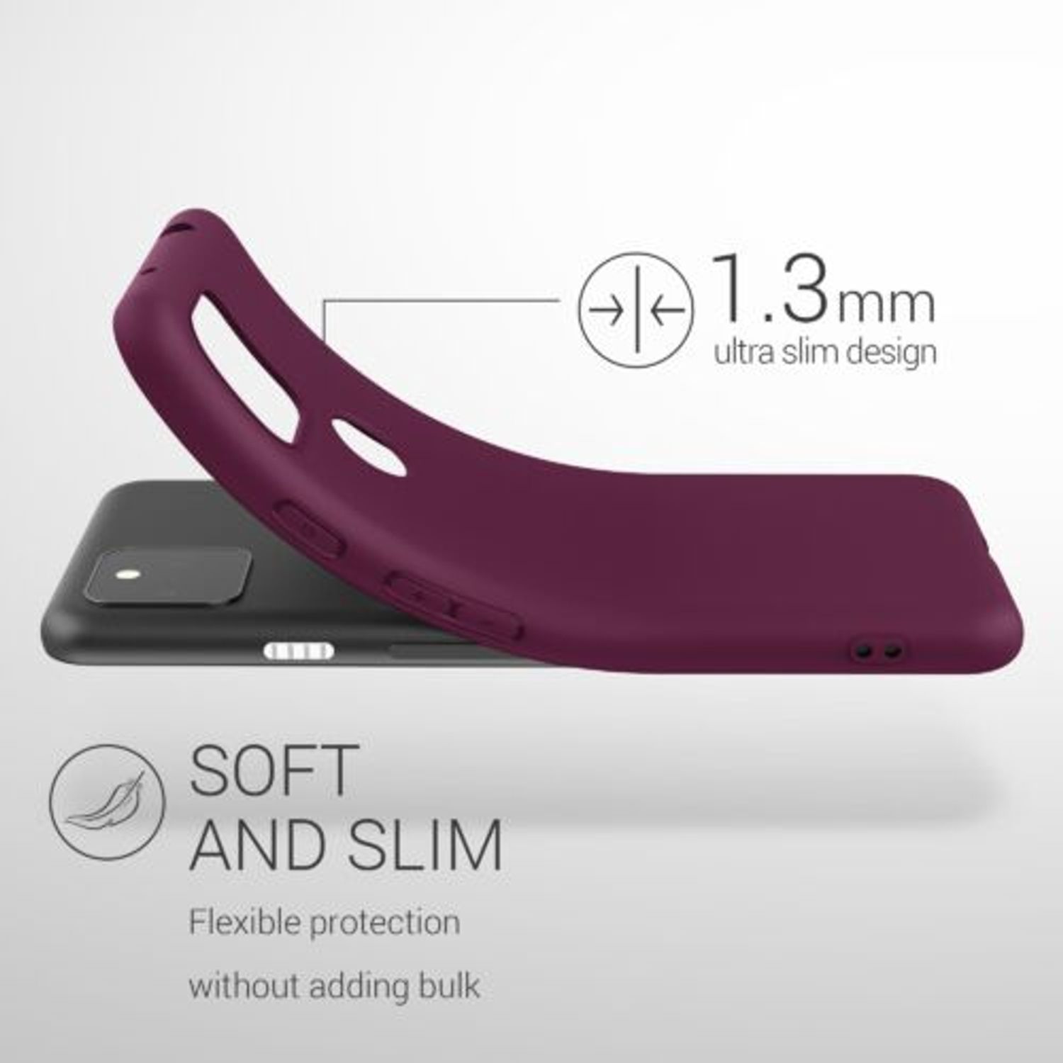 Husa pentru Google Pixel 5a, Silicon, Violet, 55374.187 fotografia produsului View 4 L