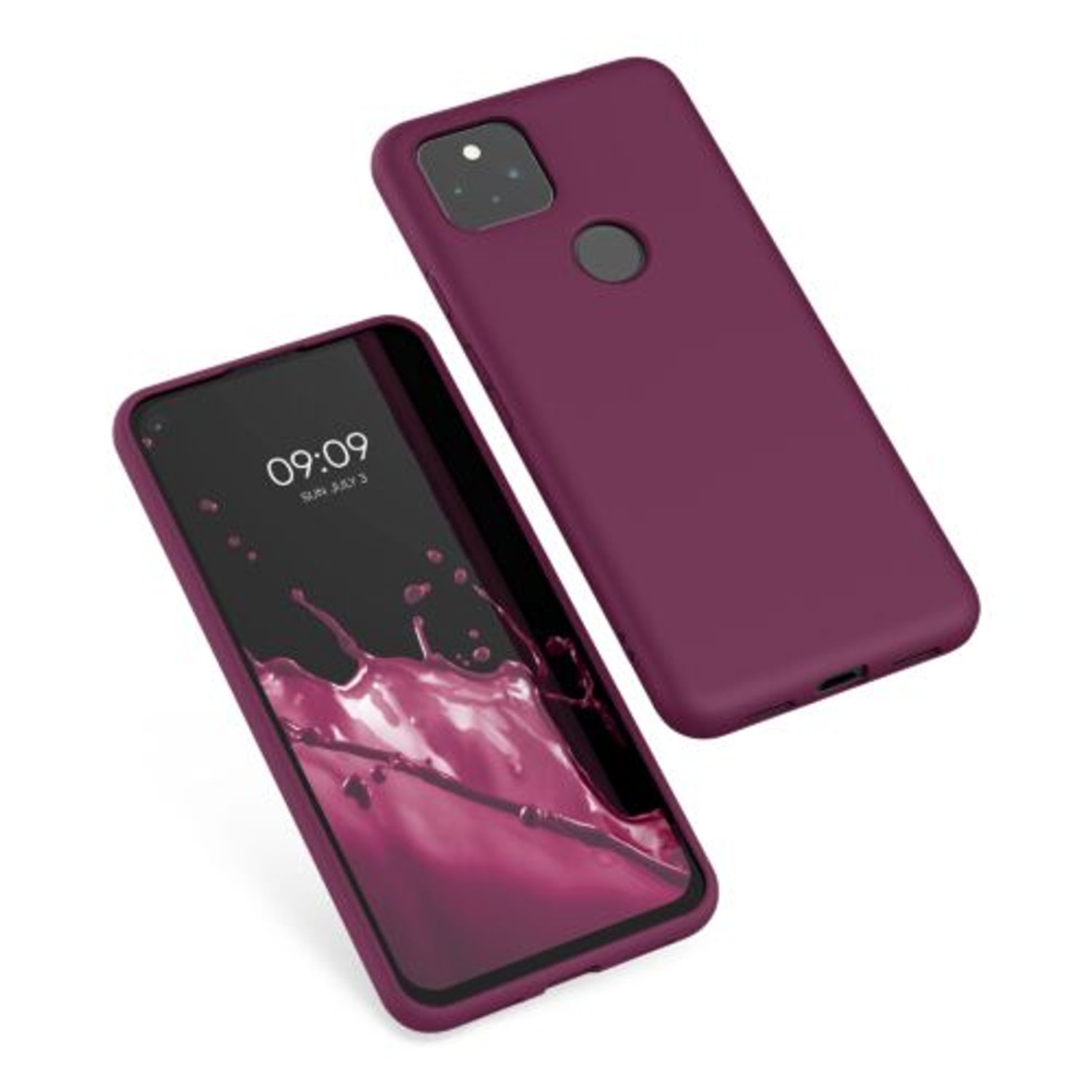 Husa pentru Google Pixel 5a, Silicon, Violet, 55374.187 fotografia produsului View 2 L
