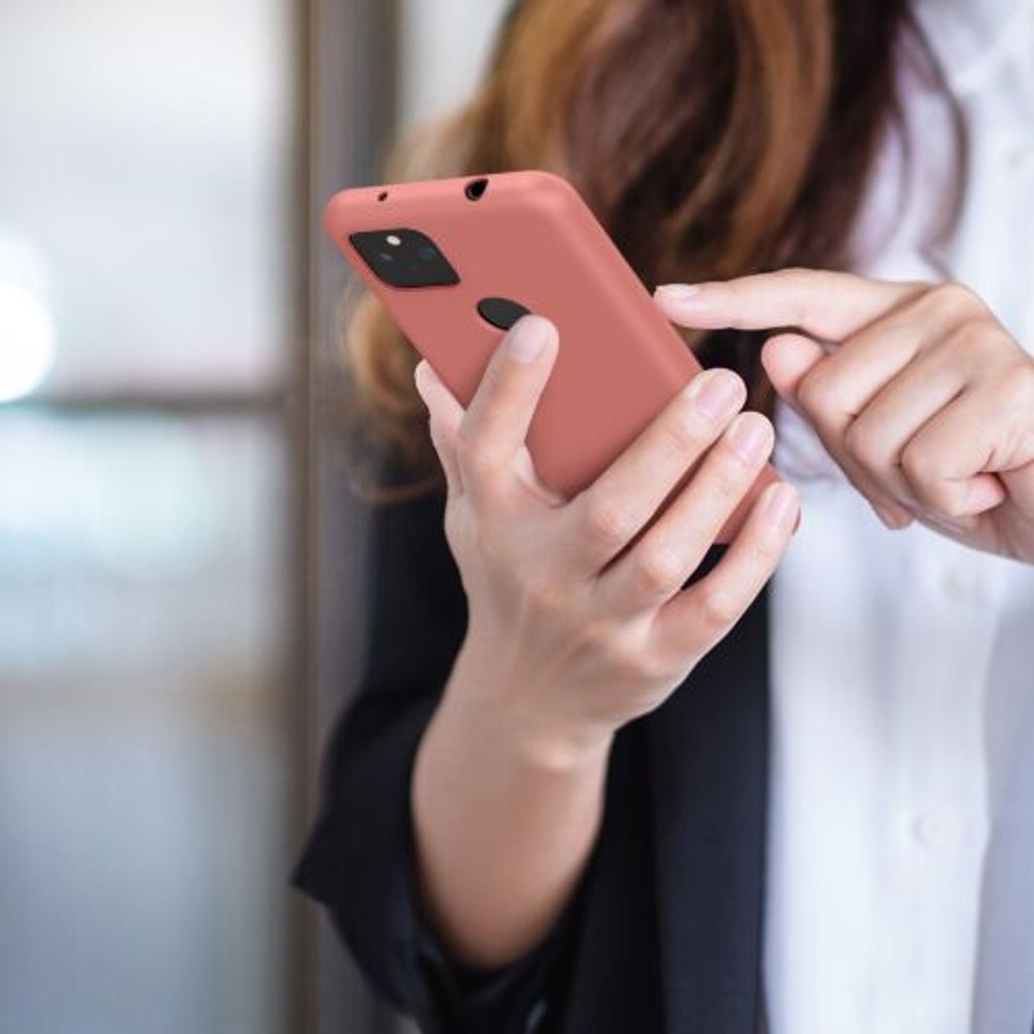 Husa pentru Google Pixel 5a, Silicon, Rose Gold, 55374.215 fotografia produsului View 3 L