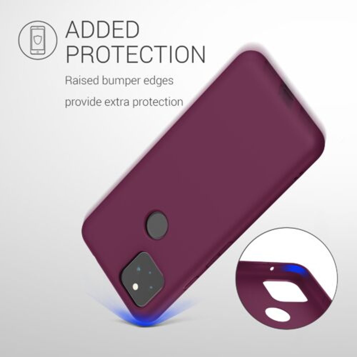 Husa pentru Google Pixel 5a, Silicon, Violet, 55374.187 fotografia produsului View 10 L