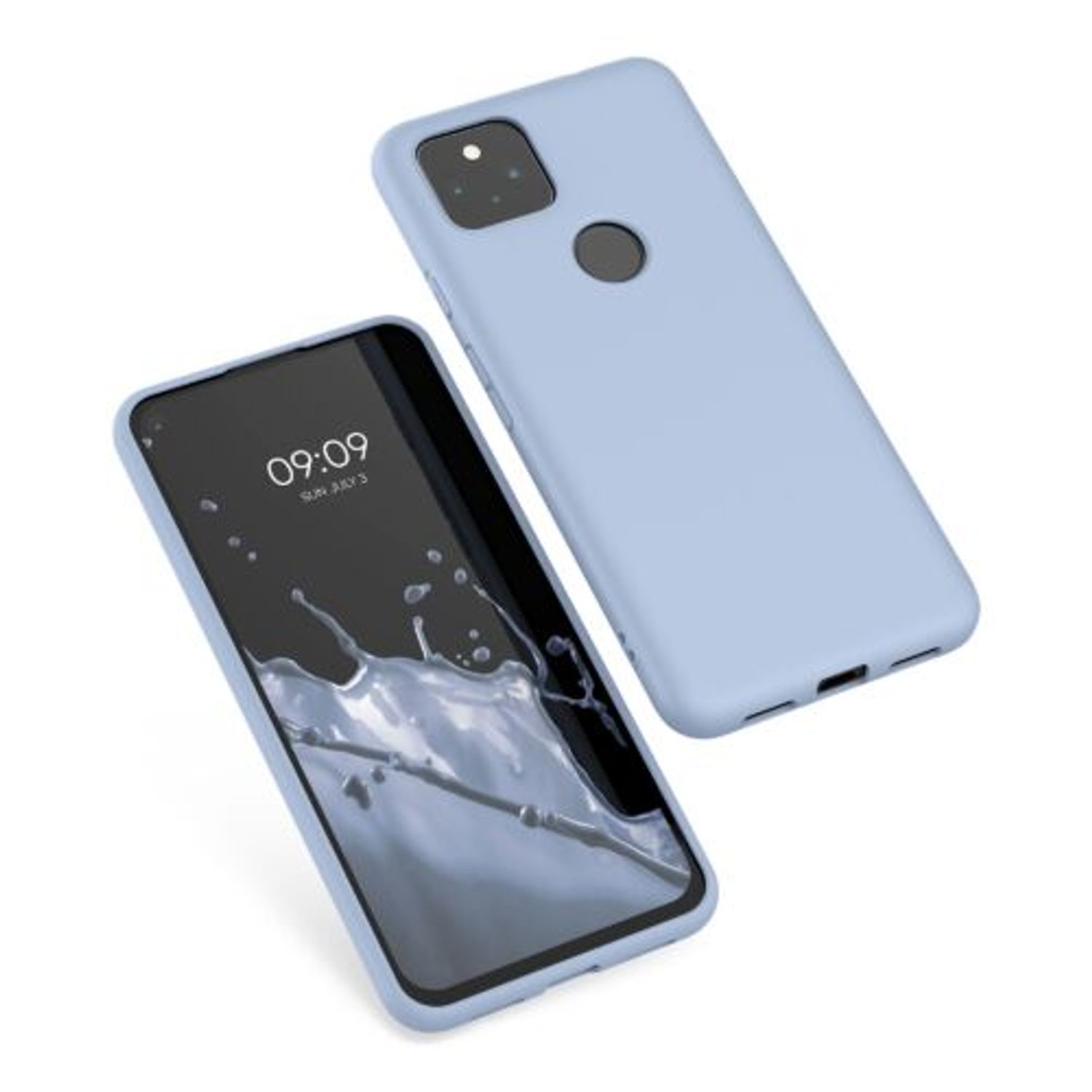 Husa pentru Google Pixel 5a, Silicon, Albastru, 55374.58 fotografia produsului View 2 L