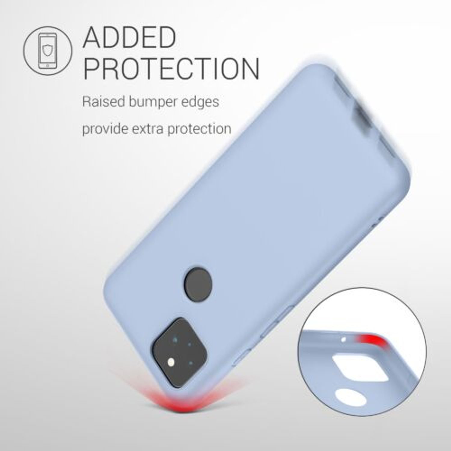 Husa pentru Google Pixel 5a, Silicon, Albastru, 55374.58 fotografia produsului View 7 L