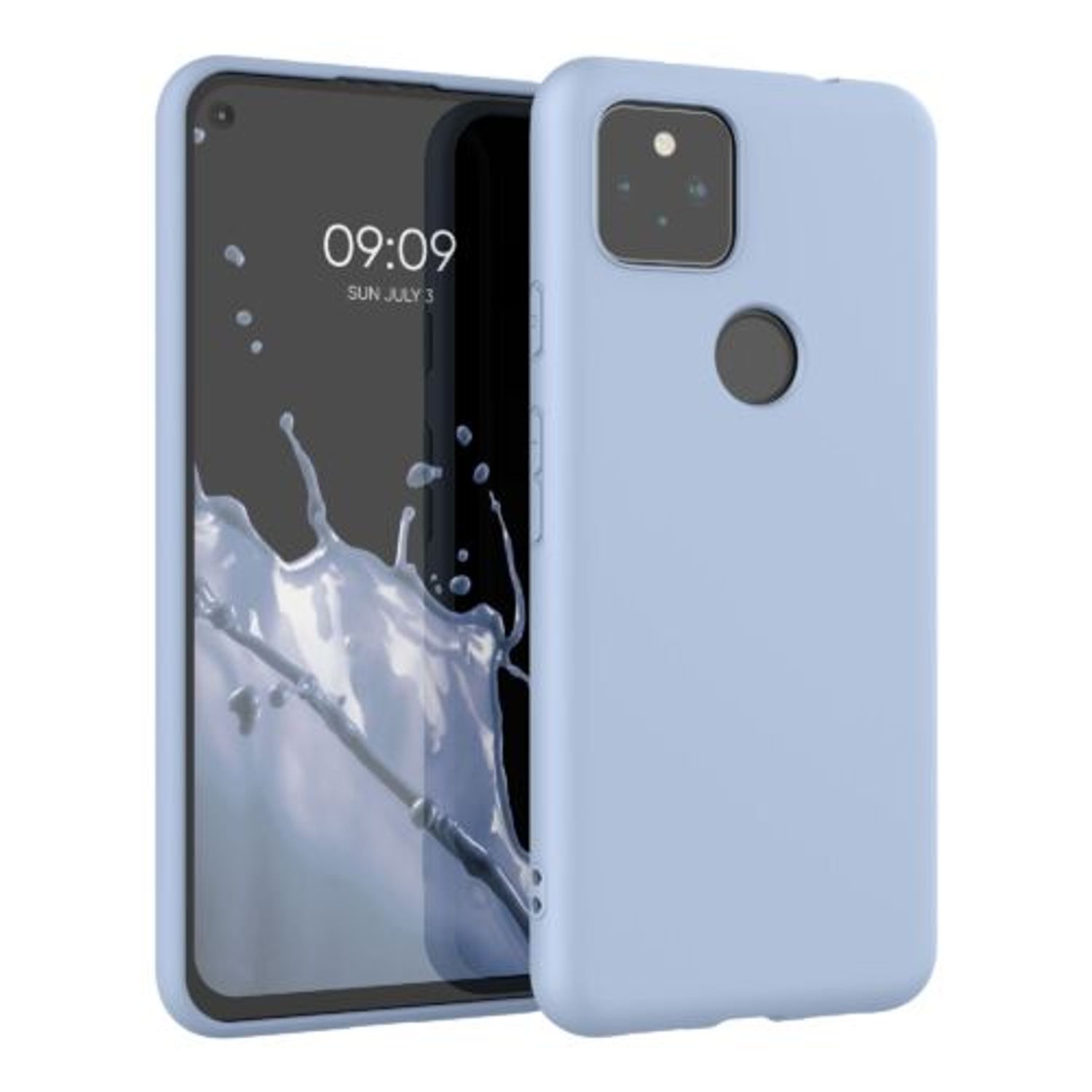 Husa pentru Google Pixel 5a, Silicon, Albastru, 55374.58 fotografia produsului