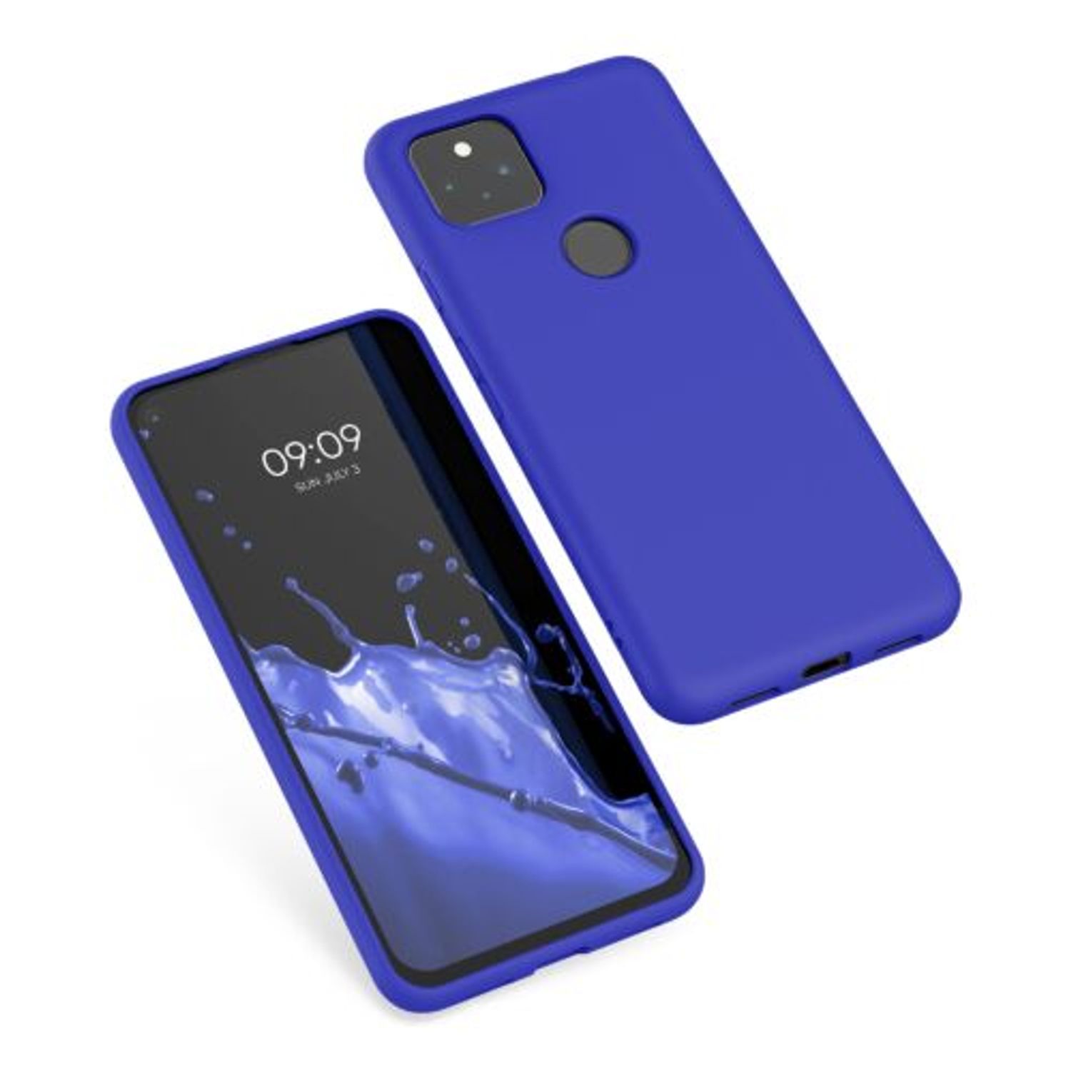 Husa pentru Google Pixel 5a, Silicon, Albastru, 55374.134 fotografia produsului View 3 L