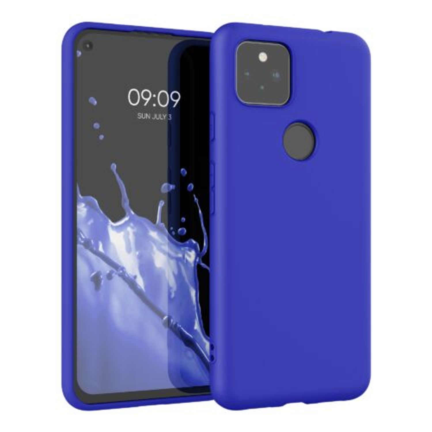 Husa pentru Google Pixel 5a, Silicon, Albastru, 55374.134 fotografia produsului
