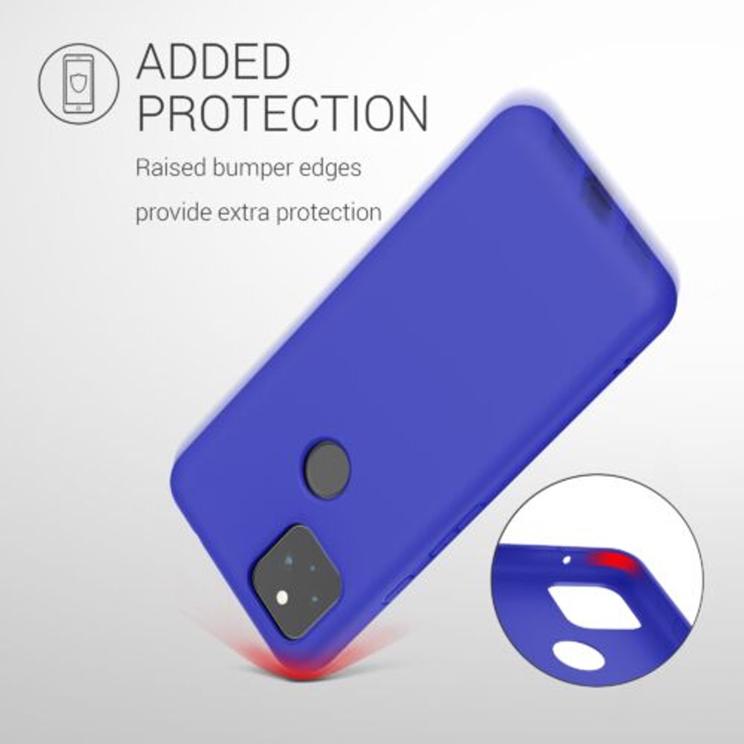 Husa pentru Google Pixel 5a, Silicon, Albastru, 55374.134 fotografia produsului View 8 L