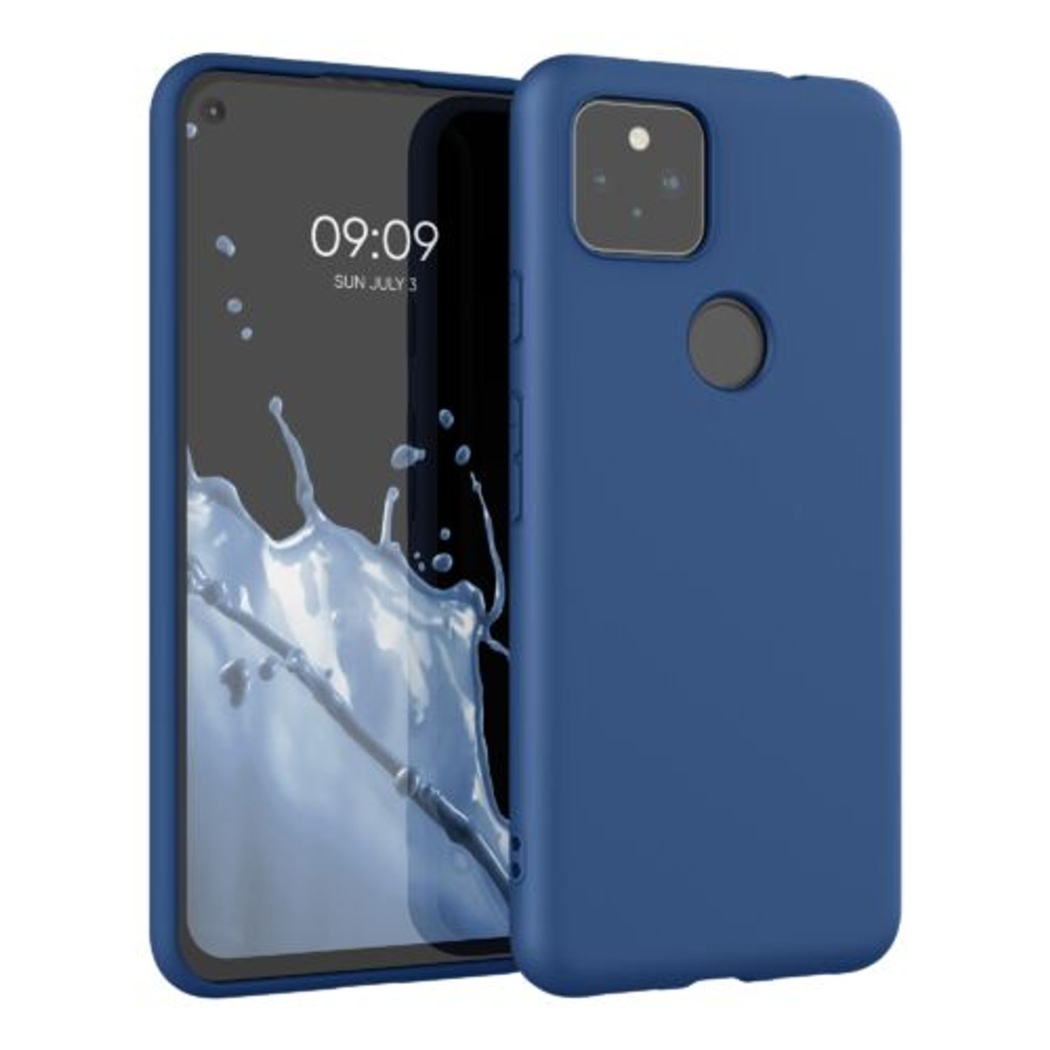 Husa pentru Google Pixel 5a, Silicon, Albastru, 55374.145 fotografia produsului