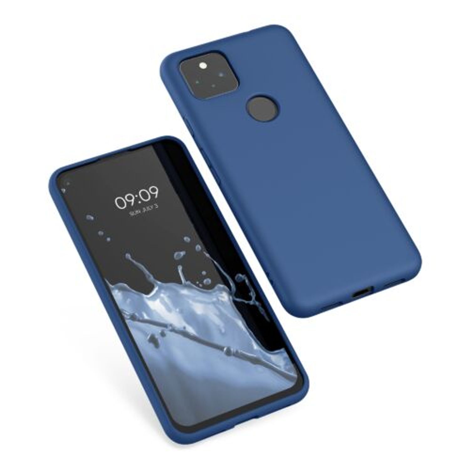 Husa pentru Google Pixel 5a, Silicon, Albastru, 55374.145 fotografia produsului View 2 L