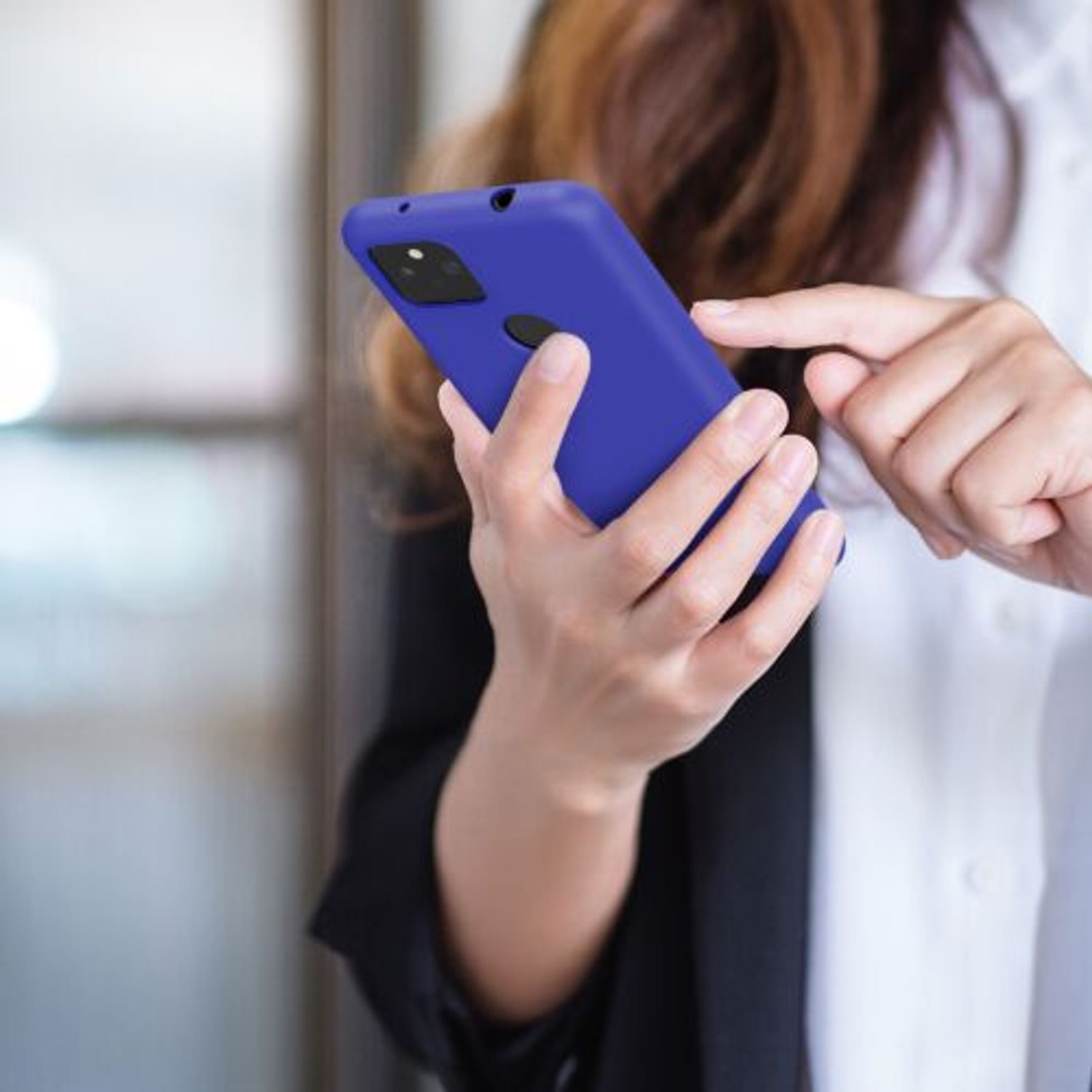Husa pentru Google Pixel 5a, Silicon, Albastru, 55374.134 fotografia produsului View 6 L