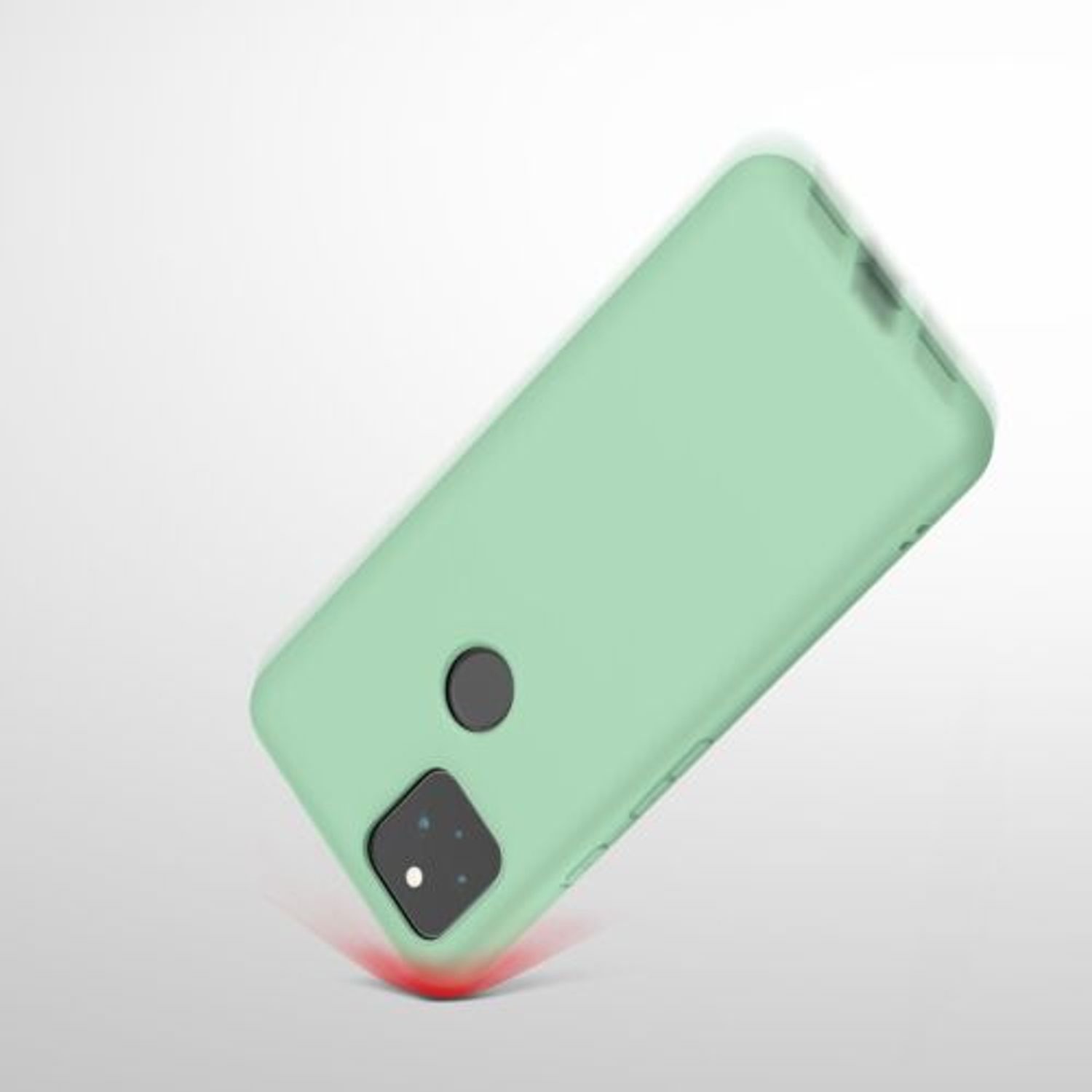 Husa pentru Google Pixel 5a, Silicon, Verde, 55374.50 fotografia produsului View 8 L