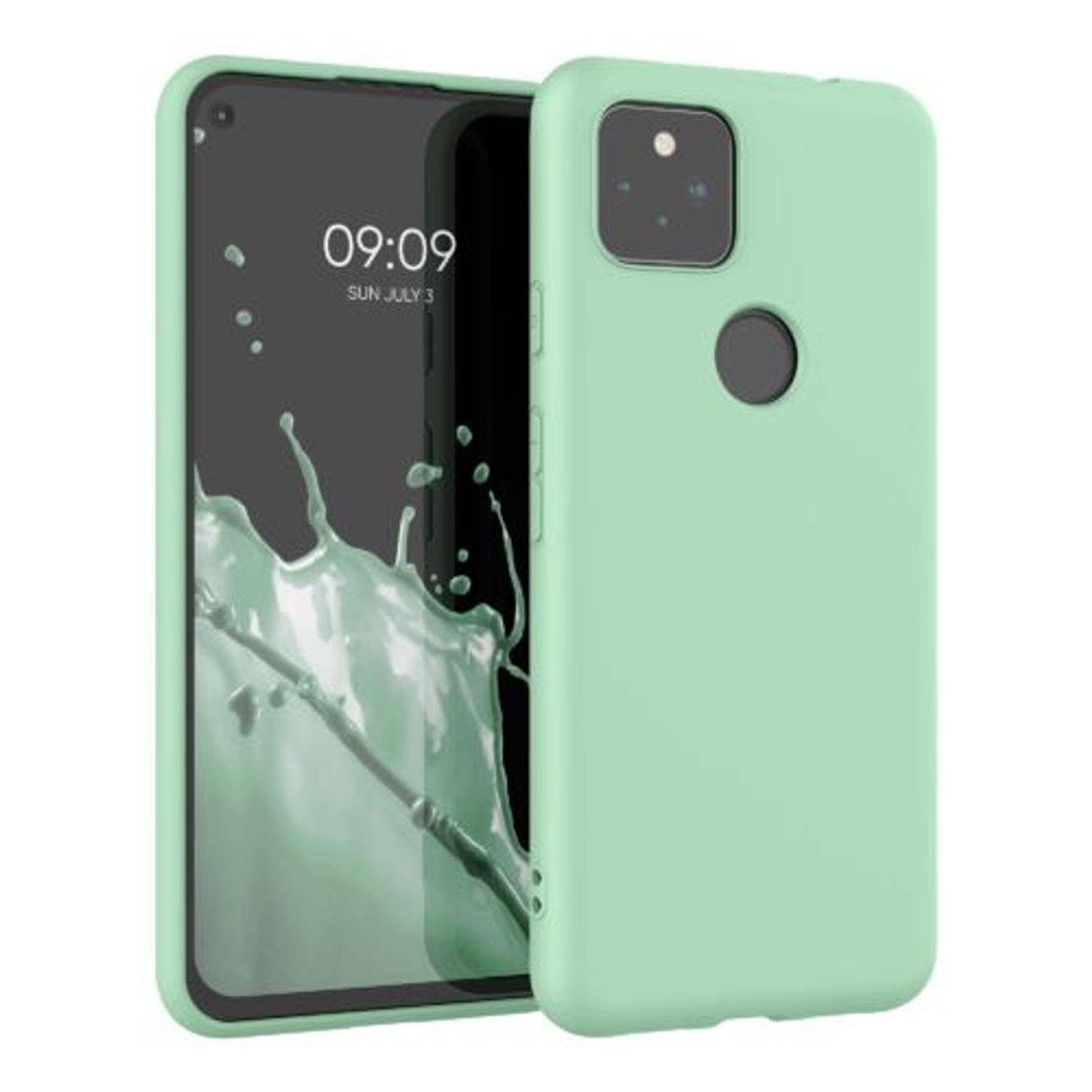 Husa pentru Google Pixel 5a, Silicon, Verde, 55374.50 fotografia produsului