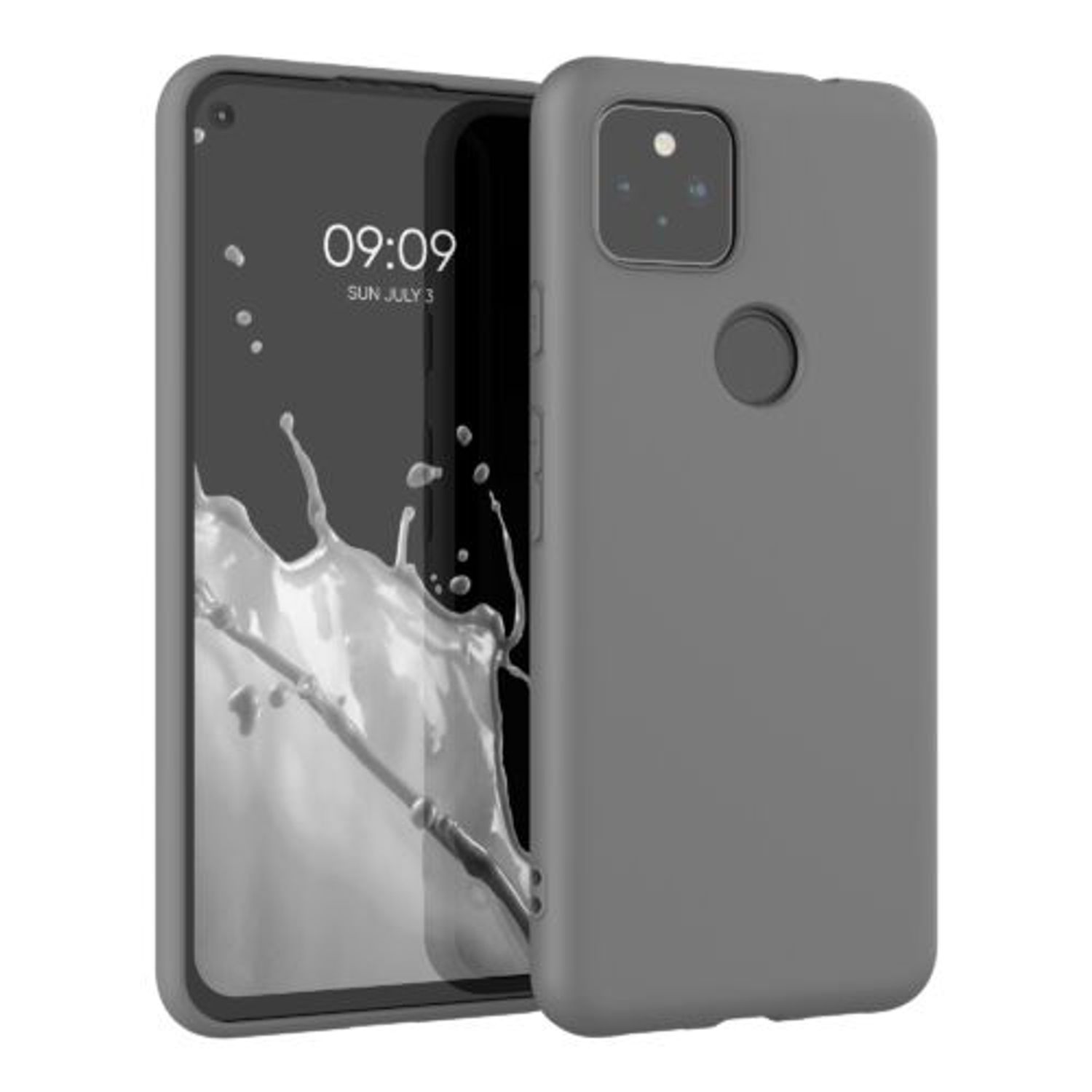 Husa pentru Google Pixel 5a, Silicon, Gri, 55374.155 fotografia produsului