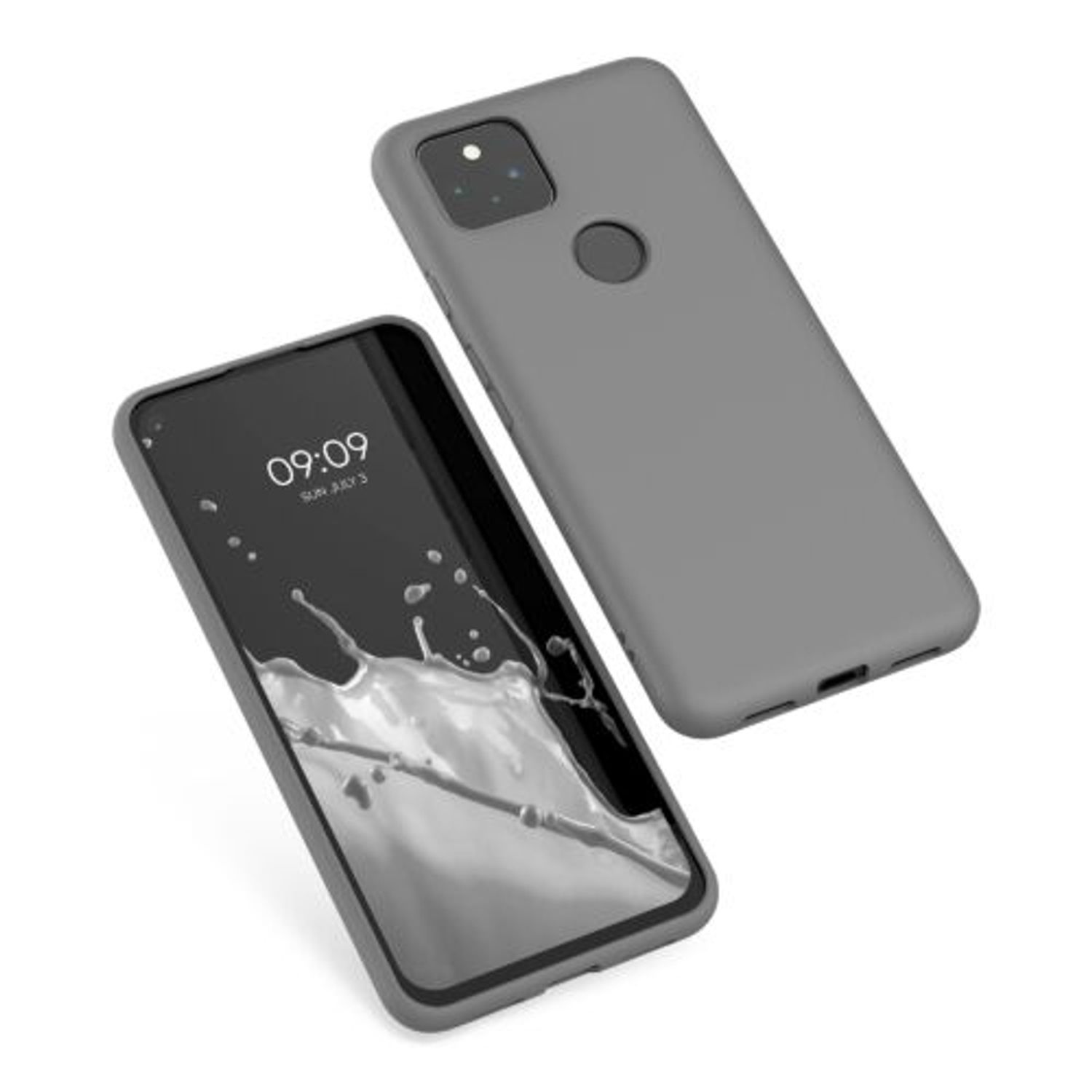 Husa pentru Google Pixel 5a, Silicon, Gri, 55374.155 fotografia produsului View 2 L