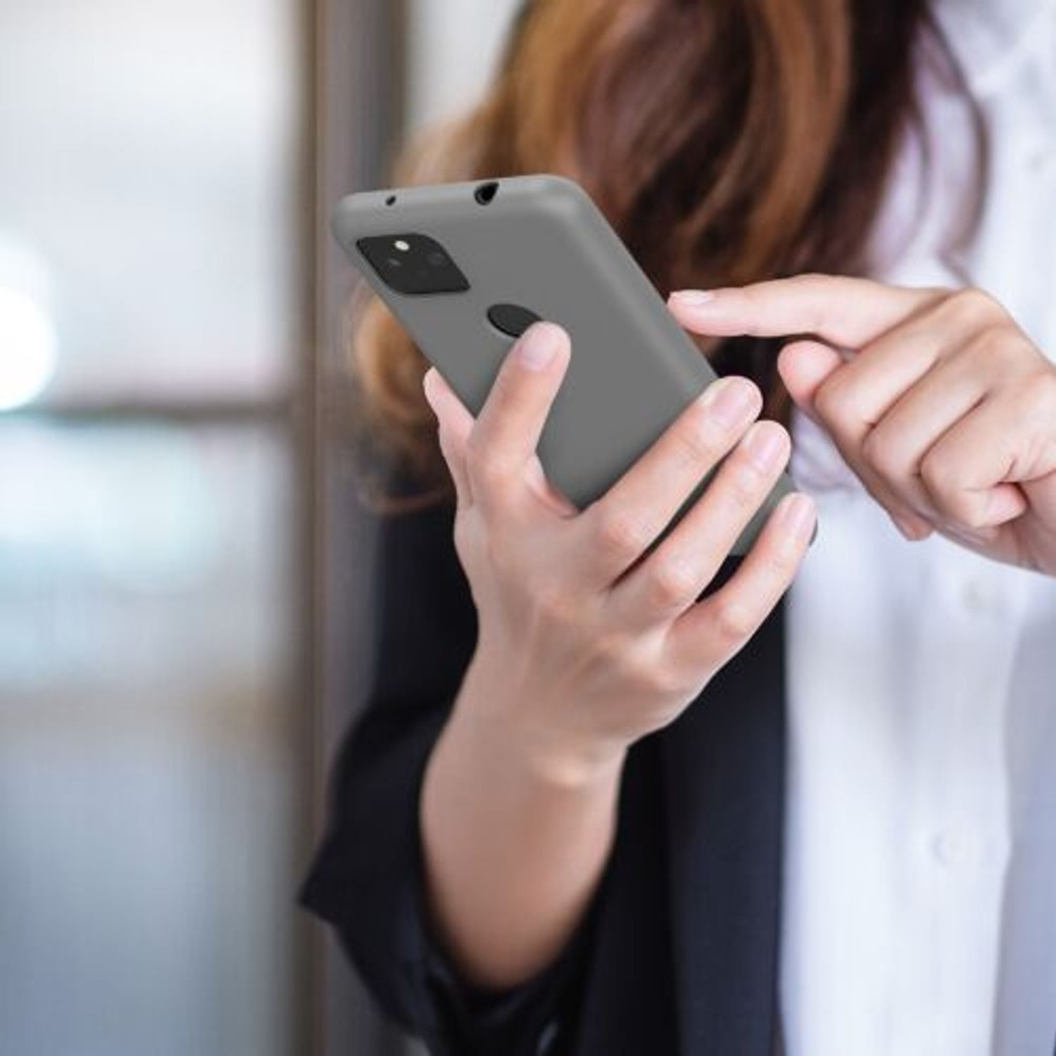 Husa pentru Google Pixel 5a, Silicon, Gri, 55374.155 fotografia produsului View 6 L