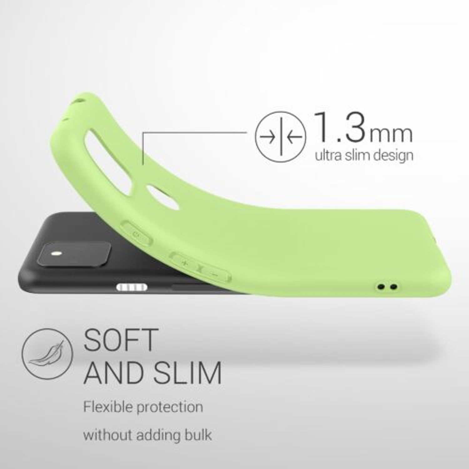 Husa pentru Google Pixel 5a, Silicon, Verde, 55374.214 fotografia produsului View 4 L