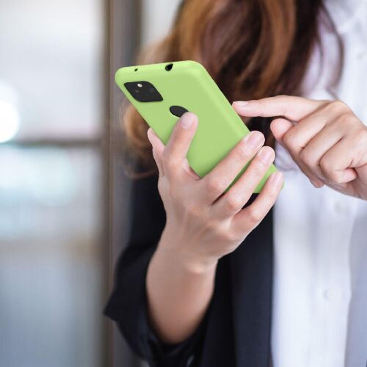 Husa pentru Google Pixel 5a, Silicon, Verde, 55374.214 fotografia produsului View 5 L