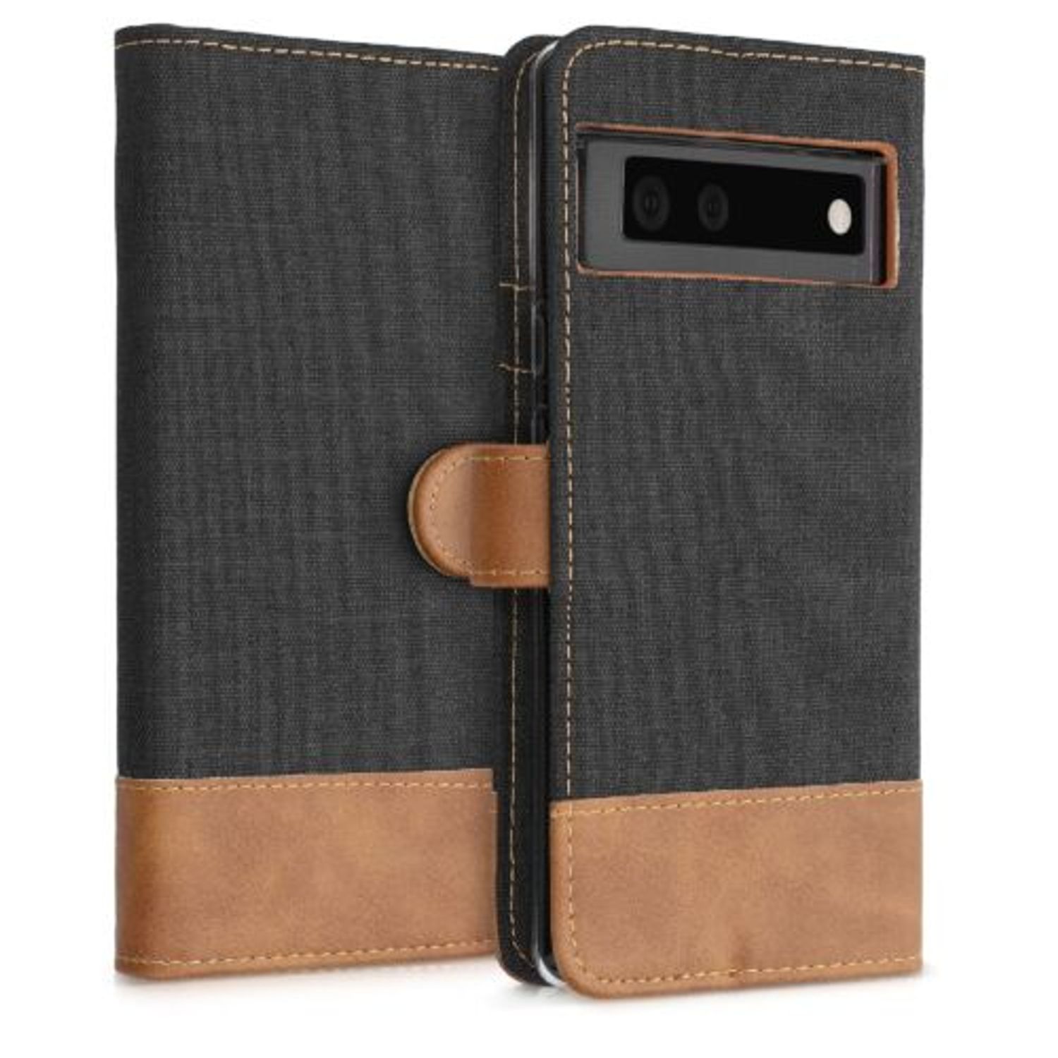 Husa pentru Google Pixel 6, Textil, Negru, 55988.01 fotografia produsului View 4 L