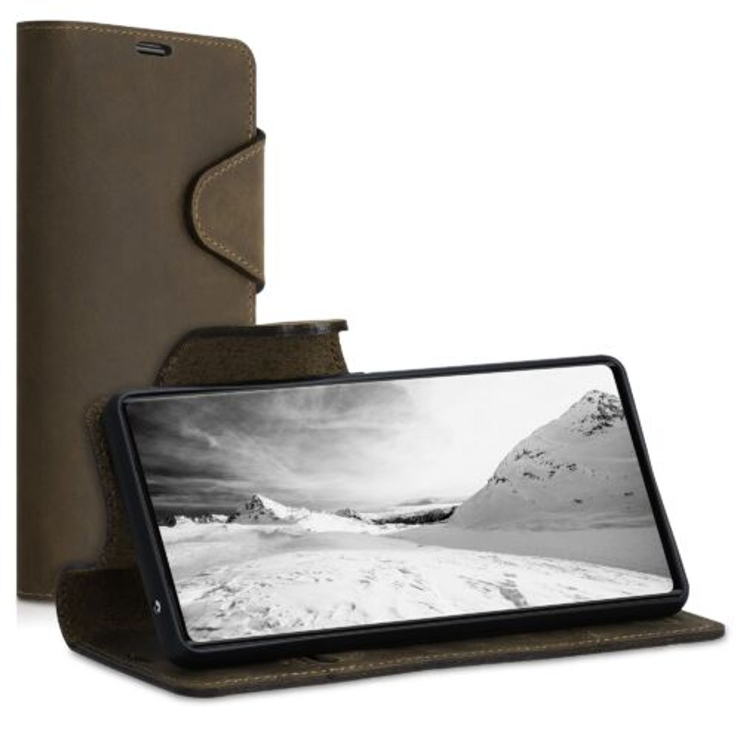 Husa pentru Google Pixel 6, Piele naturala, Maro, 55750.01 fotografia produsului View 2 L