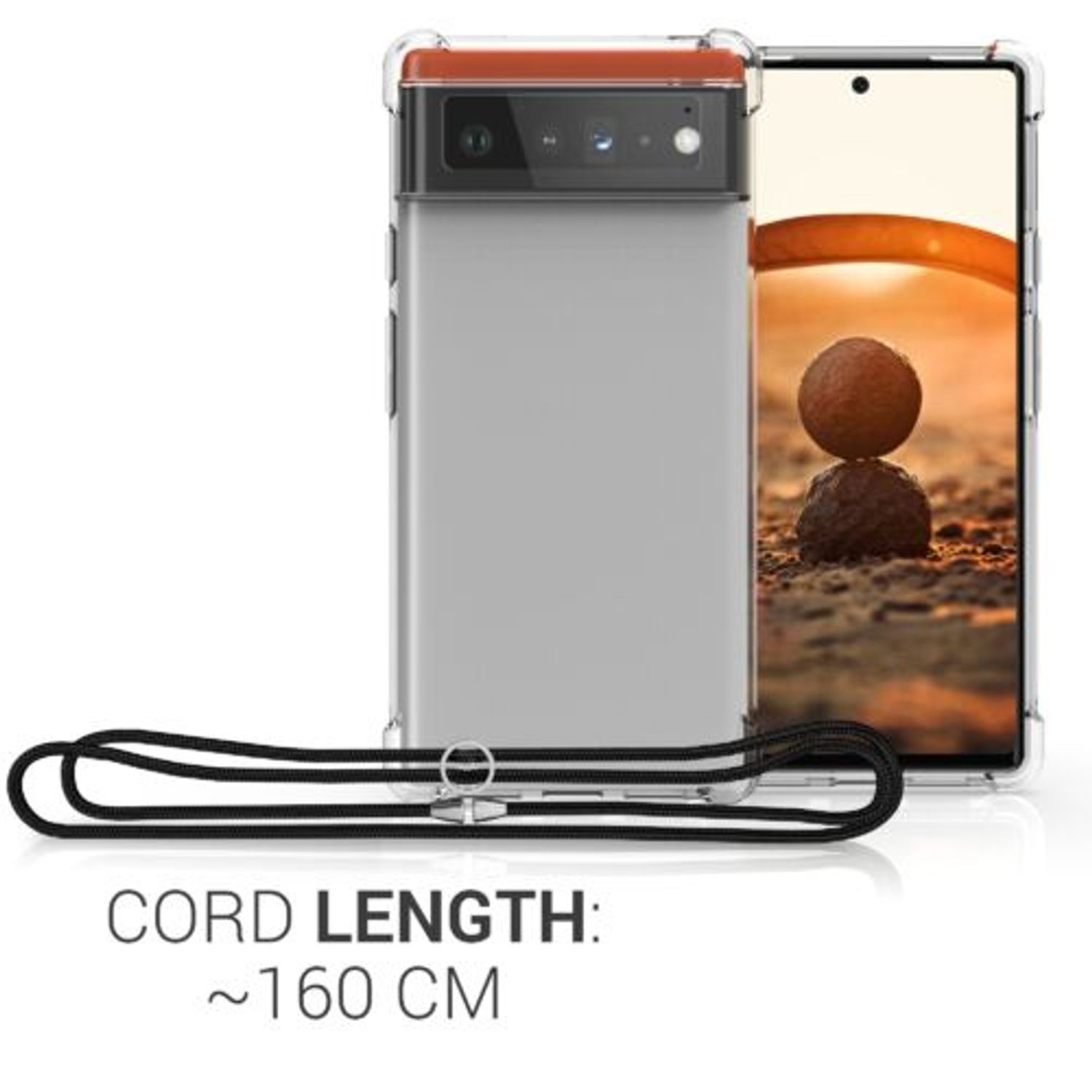 Husa pentru Google Pixel 6, Silicon, Transparent, 55596.03 fotografia produsului View 4 L