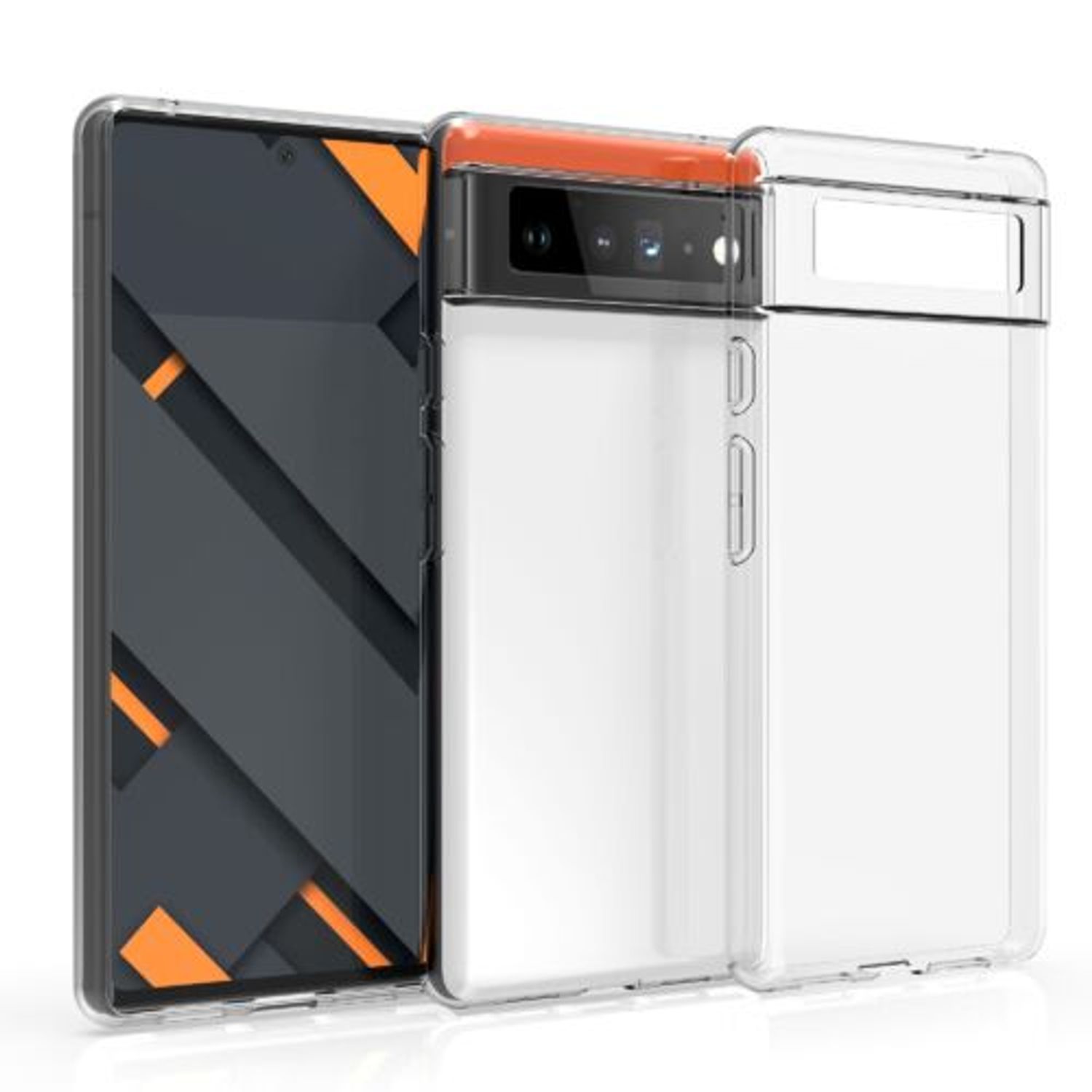 Husa pentru Google Pixel 6, Silicon, Transparent, 55629.03 fotografia produsului View 8 L