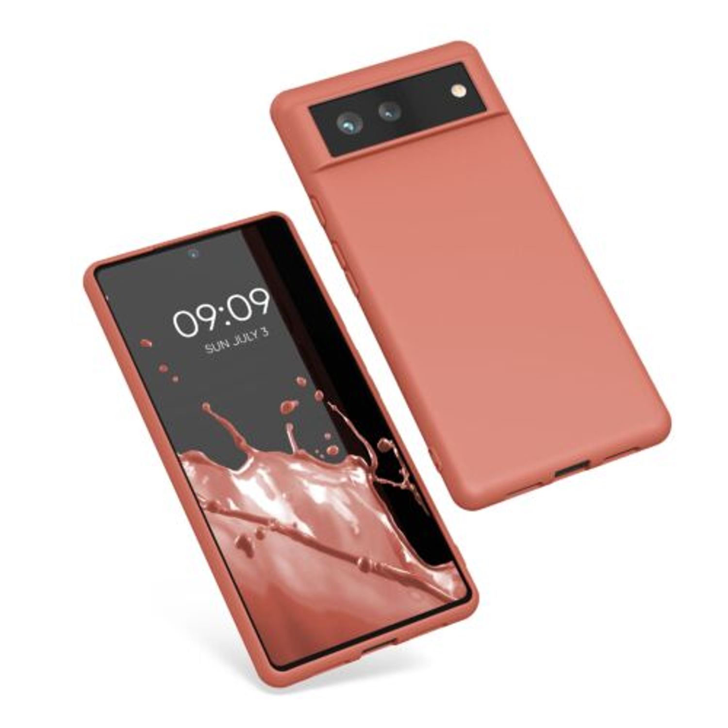 Husa pentru Google Pixel 6, Silicon, Rose Gold, 55434.215 fotografia produsului View 2 L