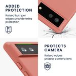 Husa pentru Google Pixel 6, Silicon, Rose Gold, 55434.215 fotografia produsului View 4 S