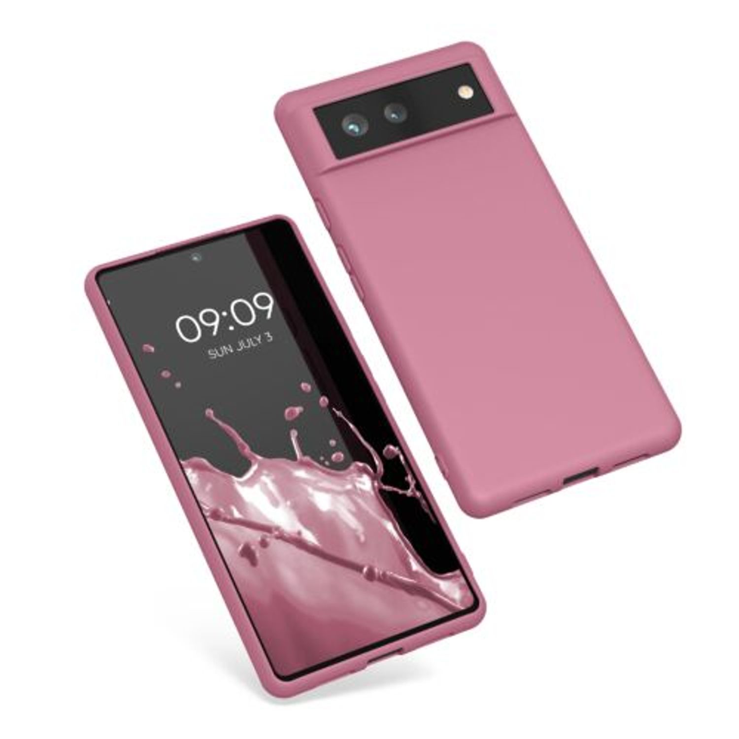Husa pentru Google Pixel 6, Silicon, Roz, 55434.167 fotografia produsului View 2 L