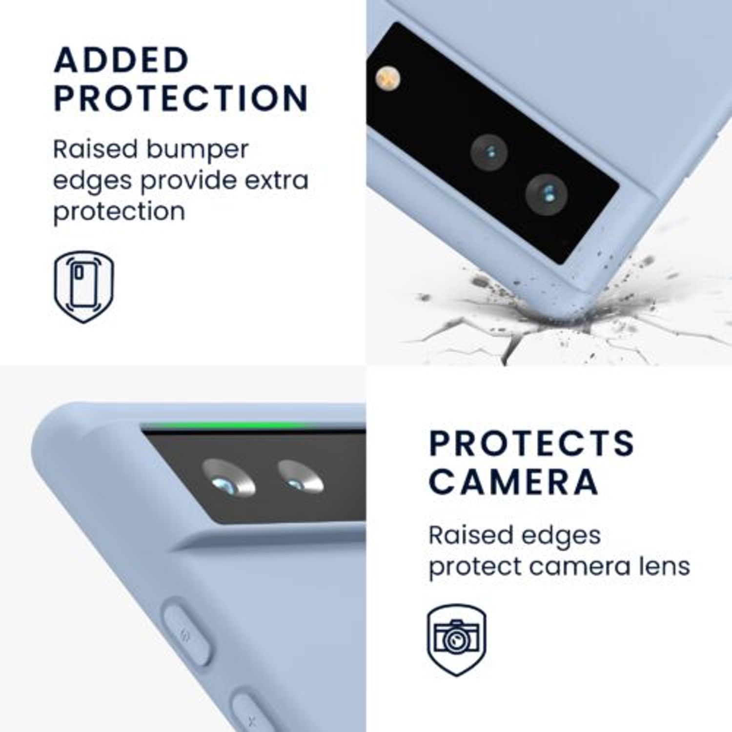 Husa pentru Google Pixel 6, Silicon, Albastru, 55434.58 fotografia produsului View 6 L