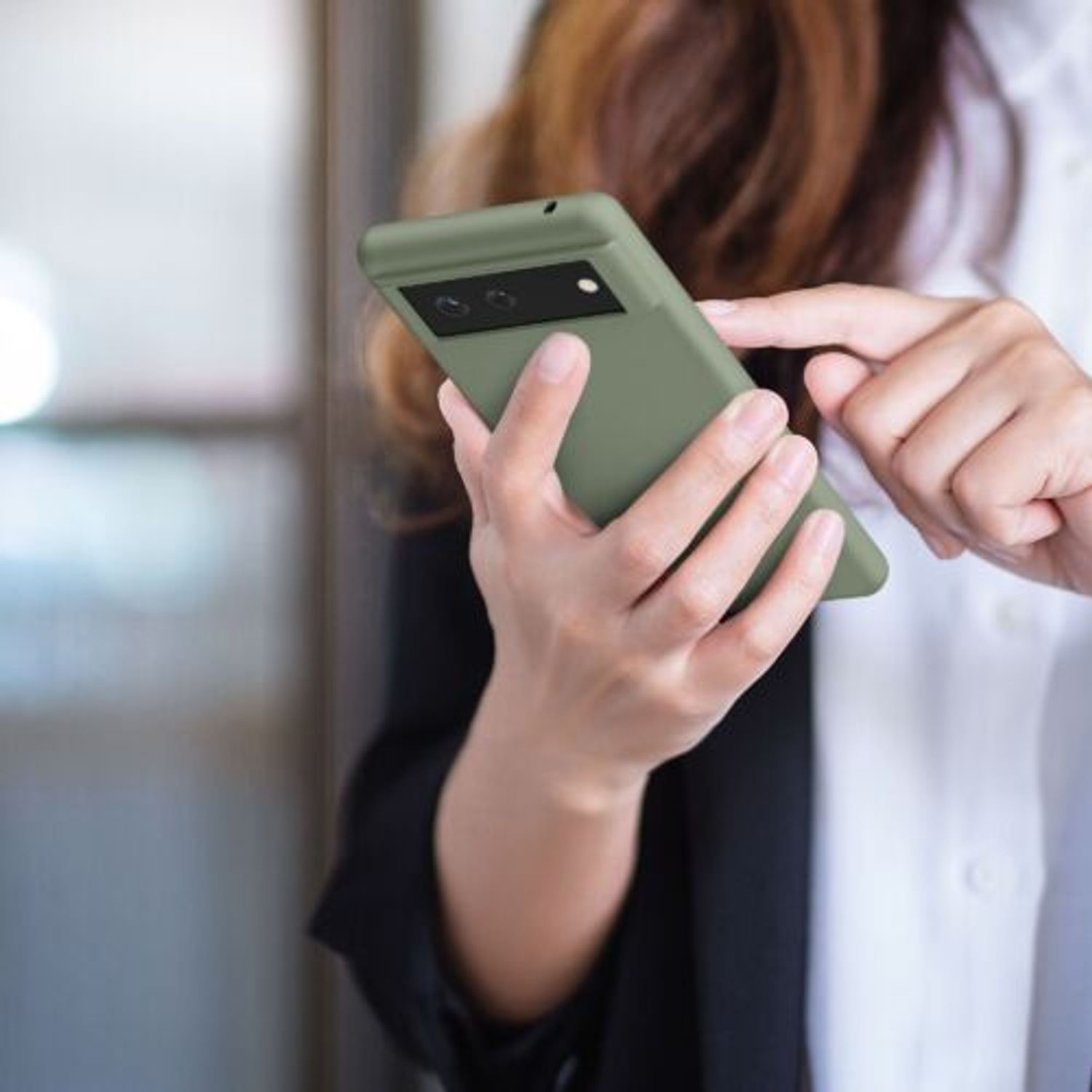 Husa pentru Google Pixel 6, Silicon, Verde, 55434.172 fotografia produsului View 10 L