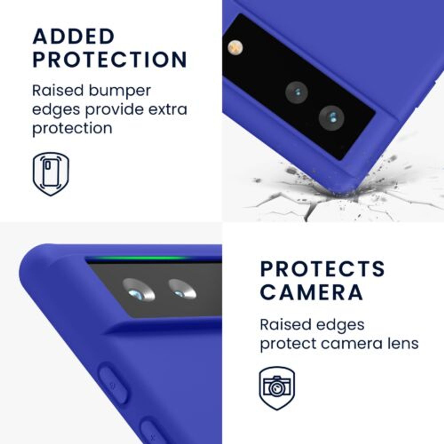 Husa pentru Google Pixel 6, Silicon, Albastru, 55434.134 fotografia produsului View 3 L
