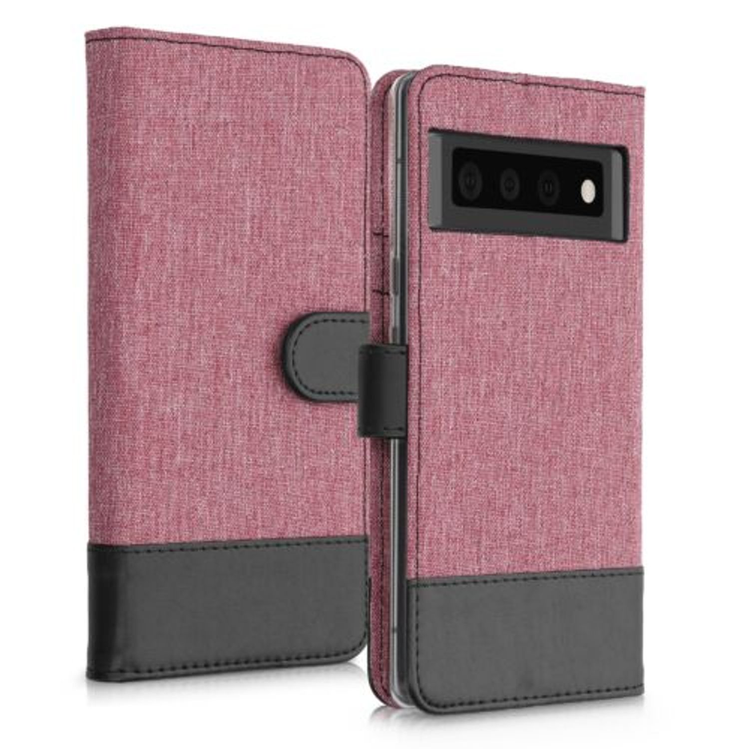 Husa pentru Google Pixel 6 Pro, Textil, Roz, 55989.10 fotografia produsului View 4 L