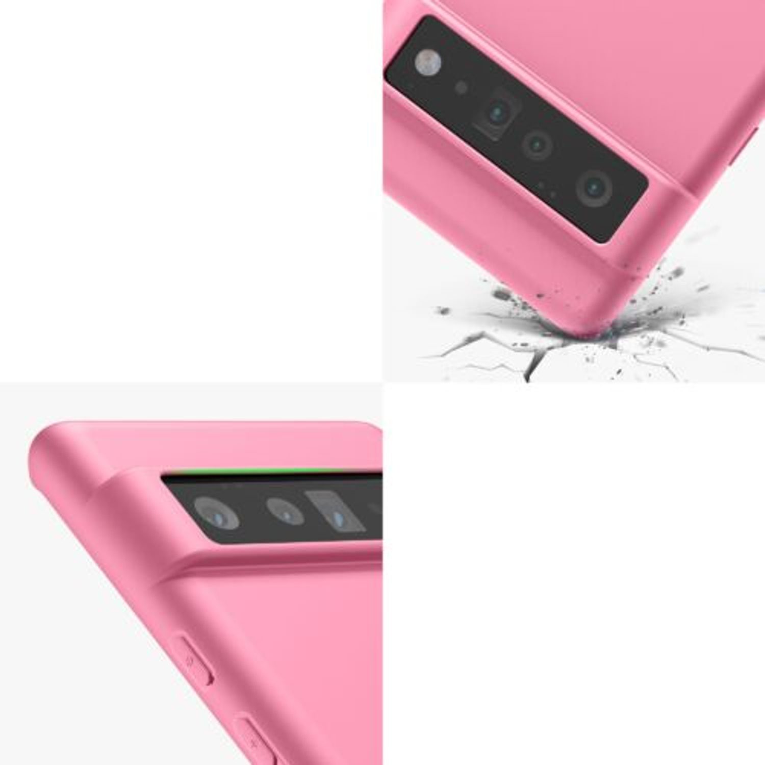 Husa pentru Google Pixel 6 Pro, Silicon, Roz, 55879.212 fotografia produsului View 8 L