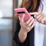 Husa pentru Google Pixel 6 Pro, Silicon, Roz, 55879.212 fotografia produsului View 11 S