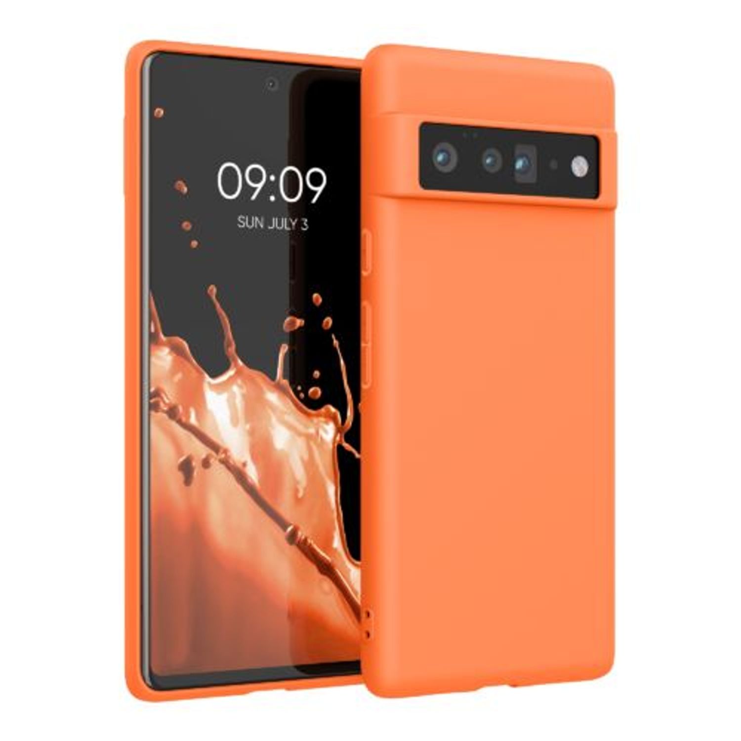 Husa pentru Google Pixel 6 Pro, Silicon, Portocaliu, 55879.150 fotografia produsului