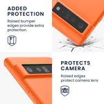 Husa pentru Google Pixel 6 Pro, Silicon, Portocaliu, 55879.150 fotografia produsului View 11 S