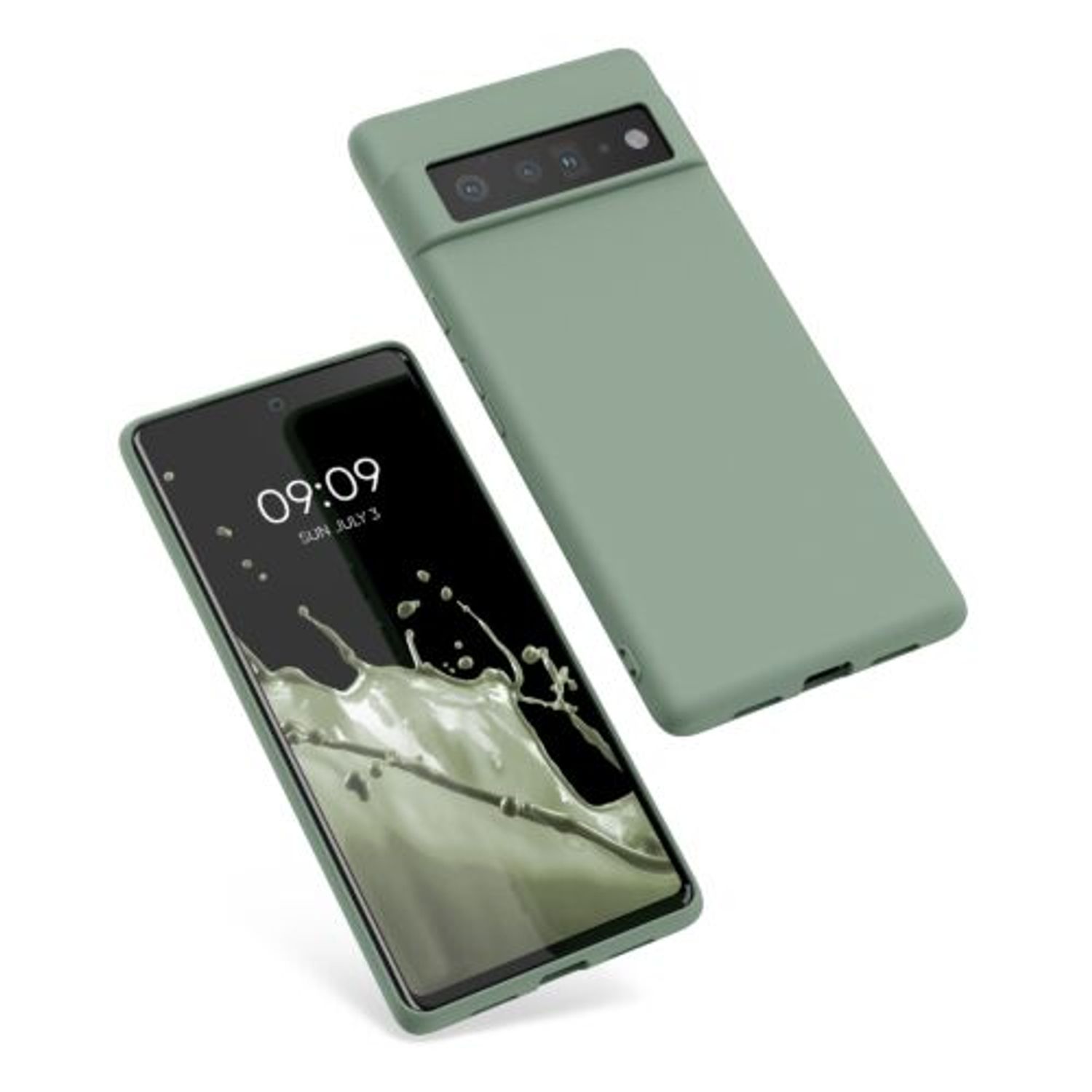 Husa pentru Google Pixel 6 Pro, Silicon, Verde, 55879.172 fotografia produsului View 21 L