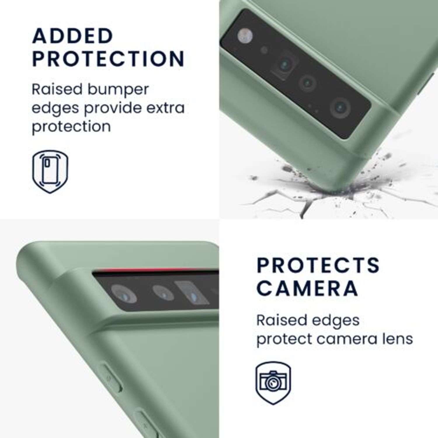 Husa pentru Google Pixel 6 Pro, Silicon, Verde, 55879.172 fotografia produsului View 19 L
