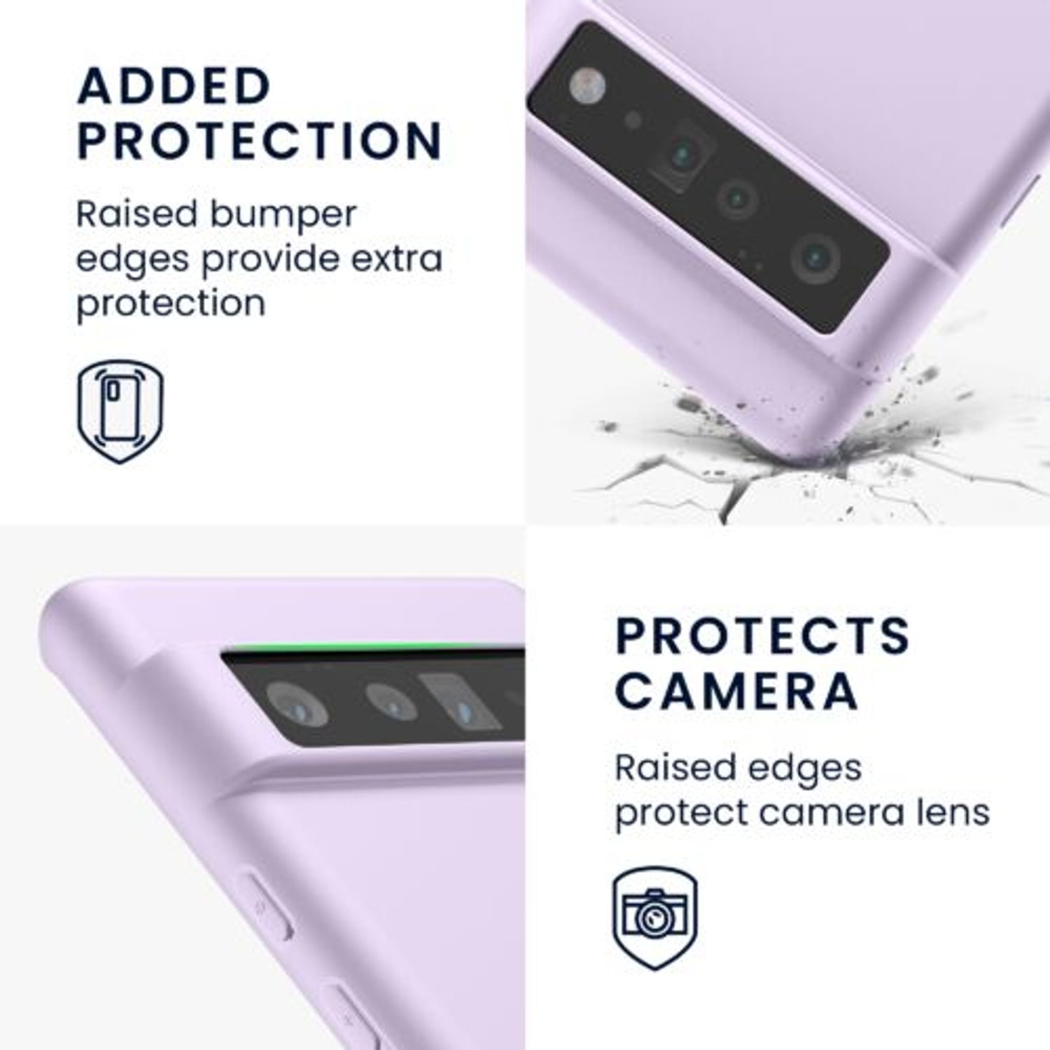 Husa pentru Google Pixel 6 Pro, Silicon, Mov, 55879.108 fotografia produsului View 5 L