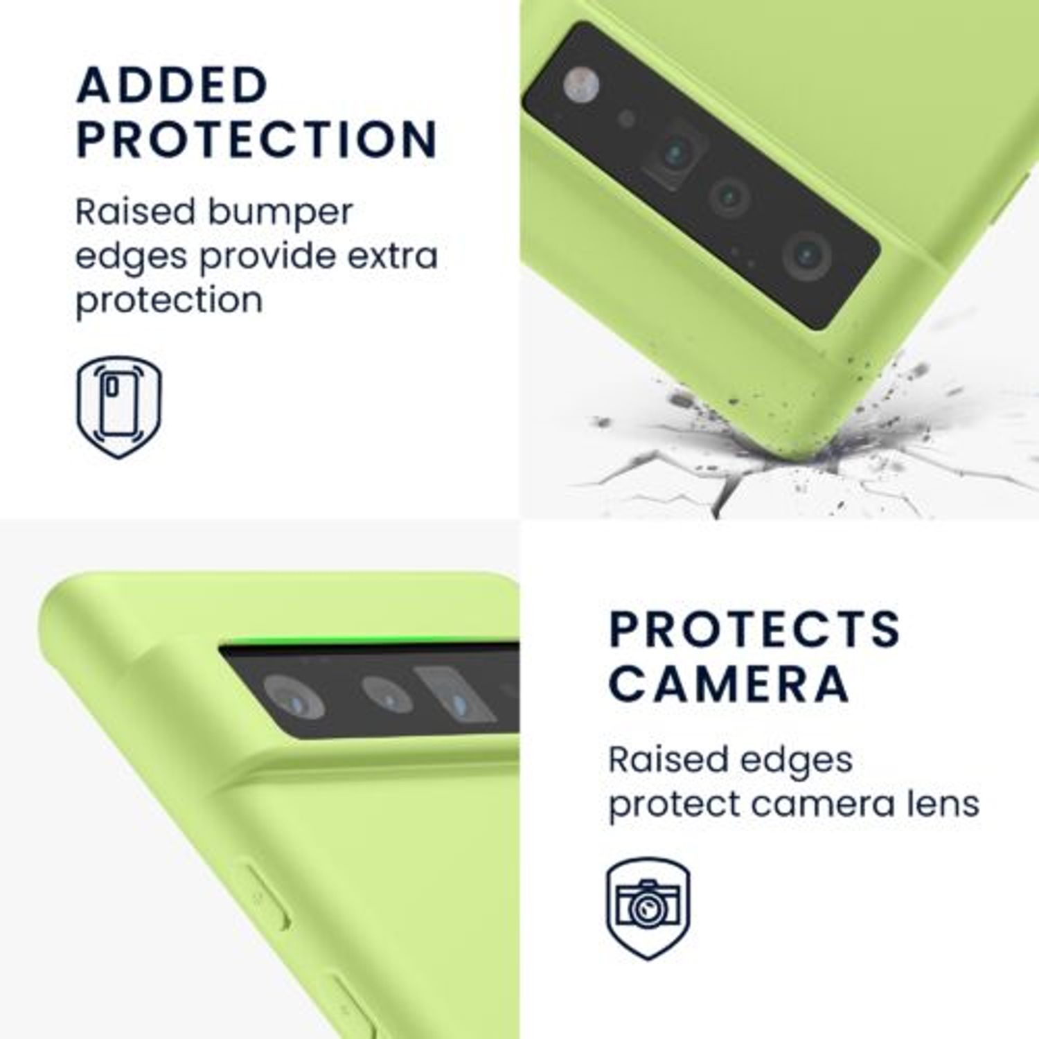 Husa pentru Google Pixel 6 Pro, Silicon, Verde, 55879.214 fotografia produsului View 4 L