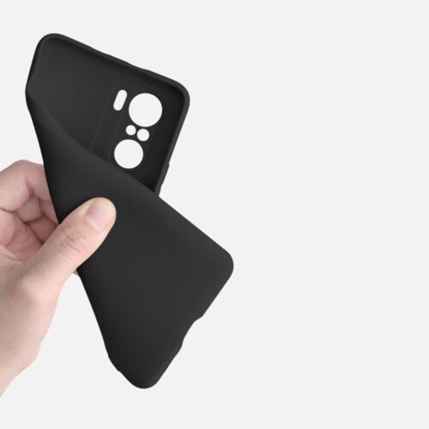 Husa pentru Xiaomi Poco F3, Silicon, Negru, 54657.47 fotografia produsului View 7 L