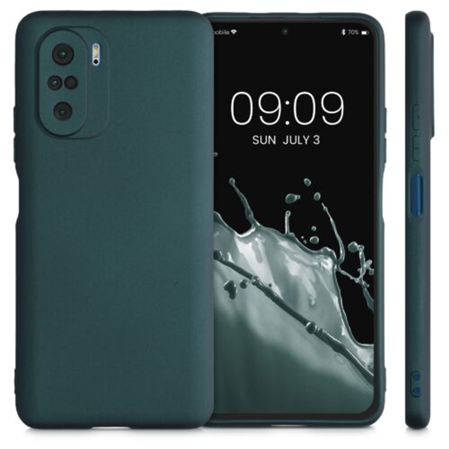 Husa pentru Xiaomi Poco F3, Silicon, Verde, 54658.14 fotografia produsului View 2 L