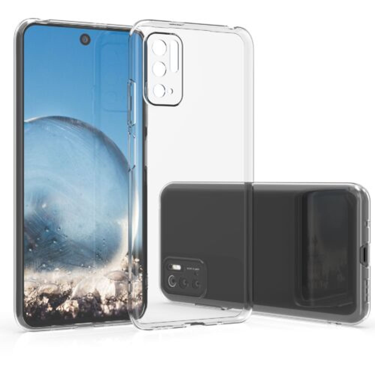 Husa pentru Xiaomi Poco M3 Pro 5G, Silicon, Transparent, 55365.03 fotografia produsului View 7 L