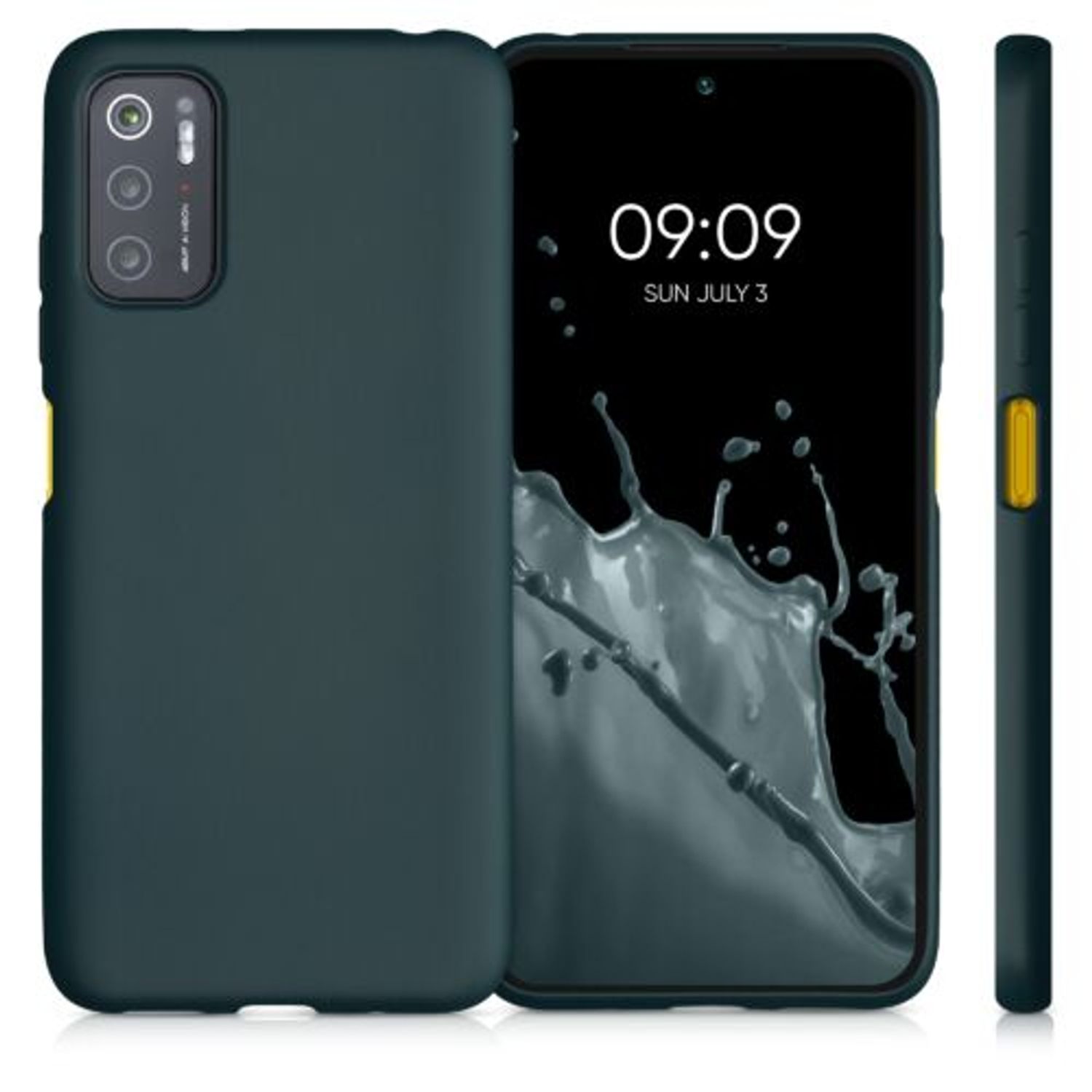Husa pentru Xiaomi Poco M3 Pro 5G, Silicon, Verde, 55364.14 fotografia produsului View 2 L