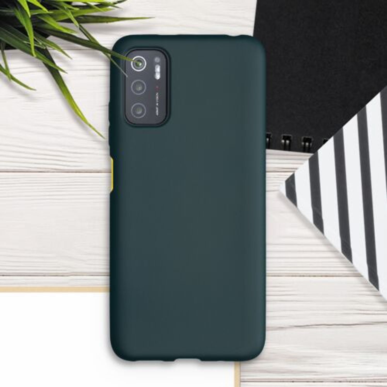Husa pentru Xiaomi Poco M3 Pro 5G, Silicon, Verde, 55364.14 fotografia produsului View 5 L