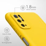 Husa pentru Xiaomi Poco M3 Pro 5G, Silicon, Galben, 55363.143 fotografia produsului View 3 S