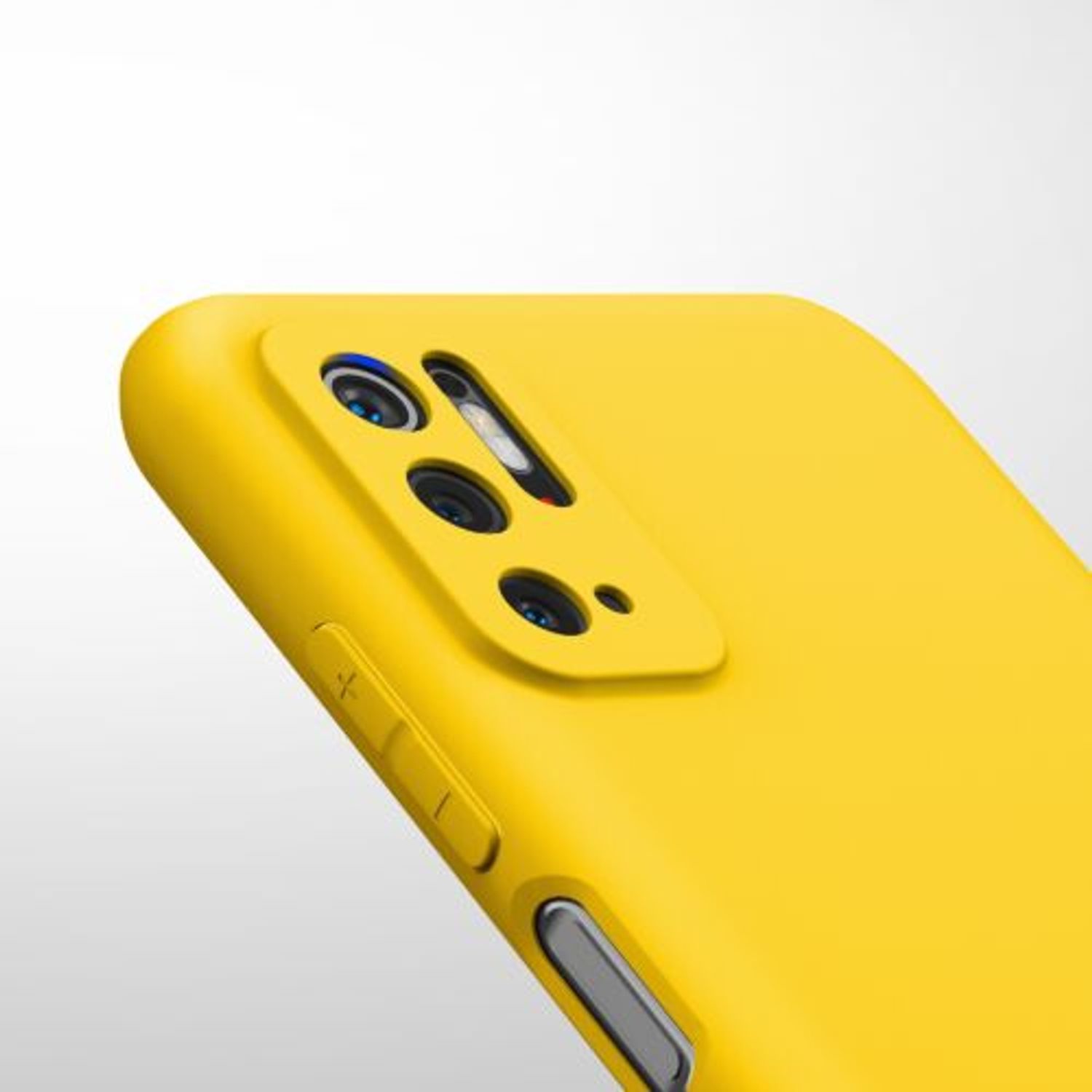 Husa pentru Xiaomi Poco M3 Pro 5G, Silicon, Galben, 55363.143 fotografia produsului View 7 L