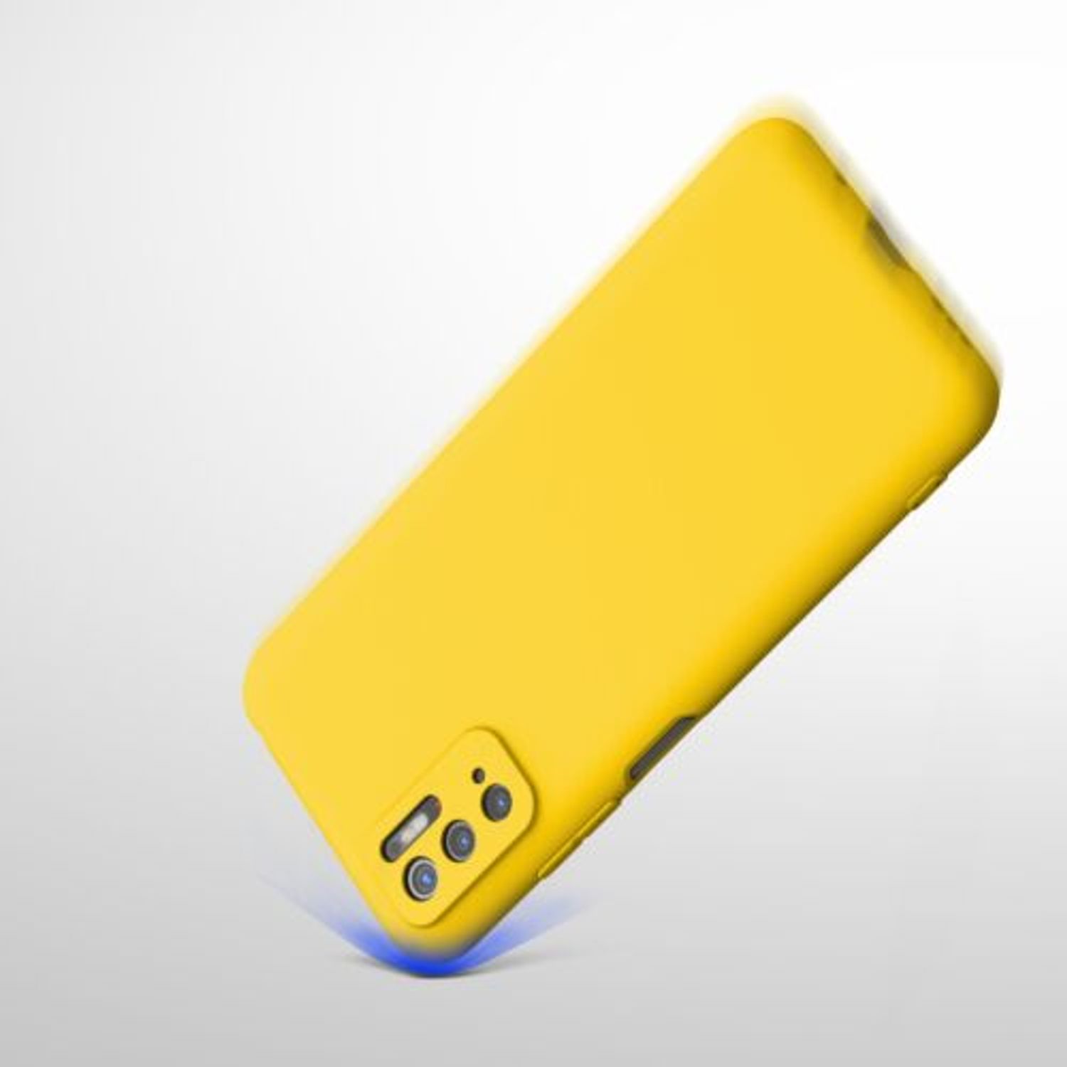 Husa pentru Xiaomi Poco M3 Pro 5G, Silicon, Galben, 55363.143 fotografia produsului View 8 L